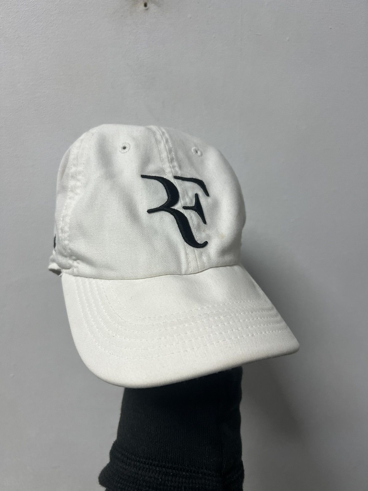 Nike Vintage Nike Roger Federer Cap Hat Swoosh Logo Y2K Drill Size ONE SIZE - 5 Thumbnail