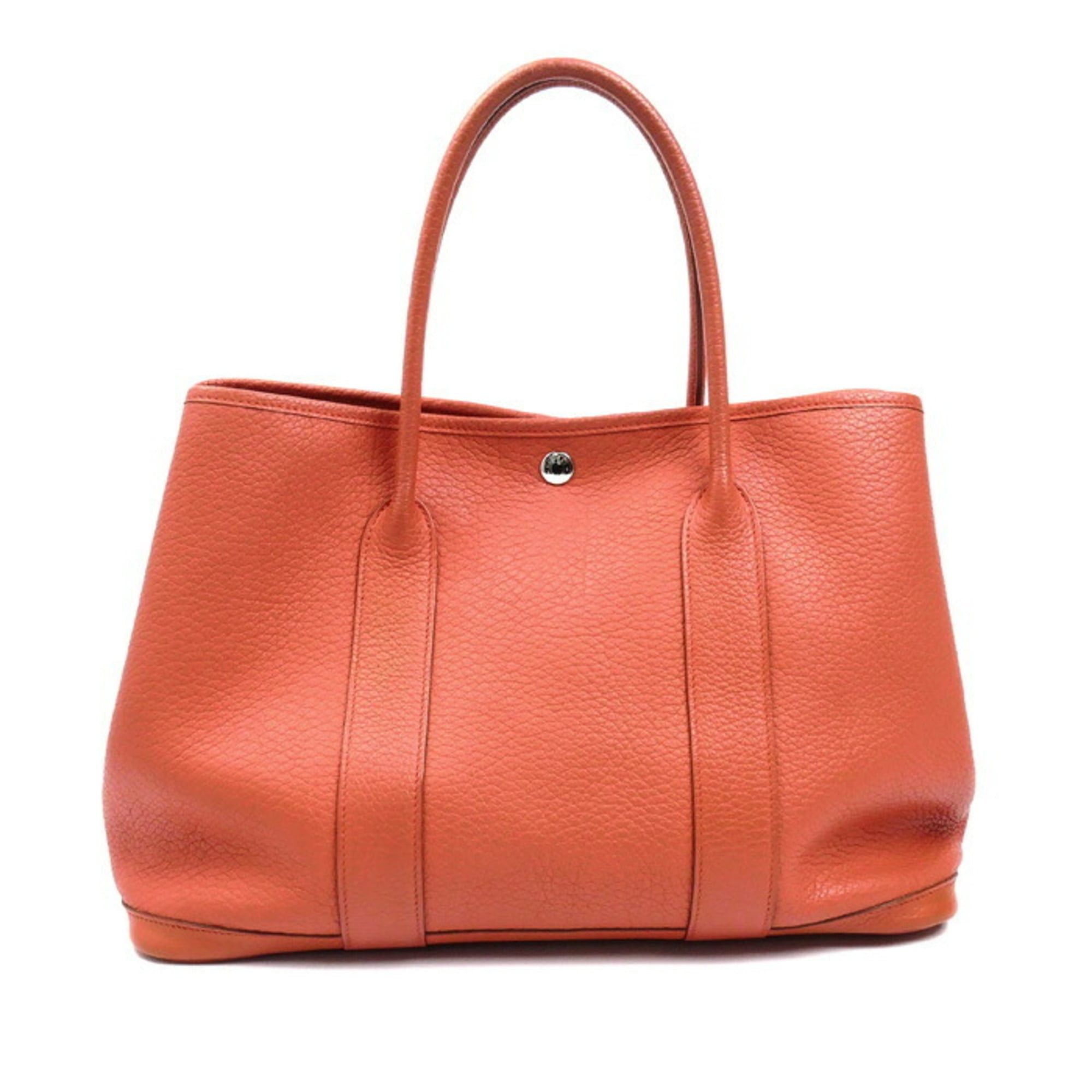 Hermes HERMES Garden 36 Handbag Rouge Pivoine 064423CK Women's □P Stamp Size ONE SIZE - 1 Thumbnail