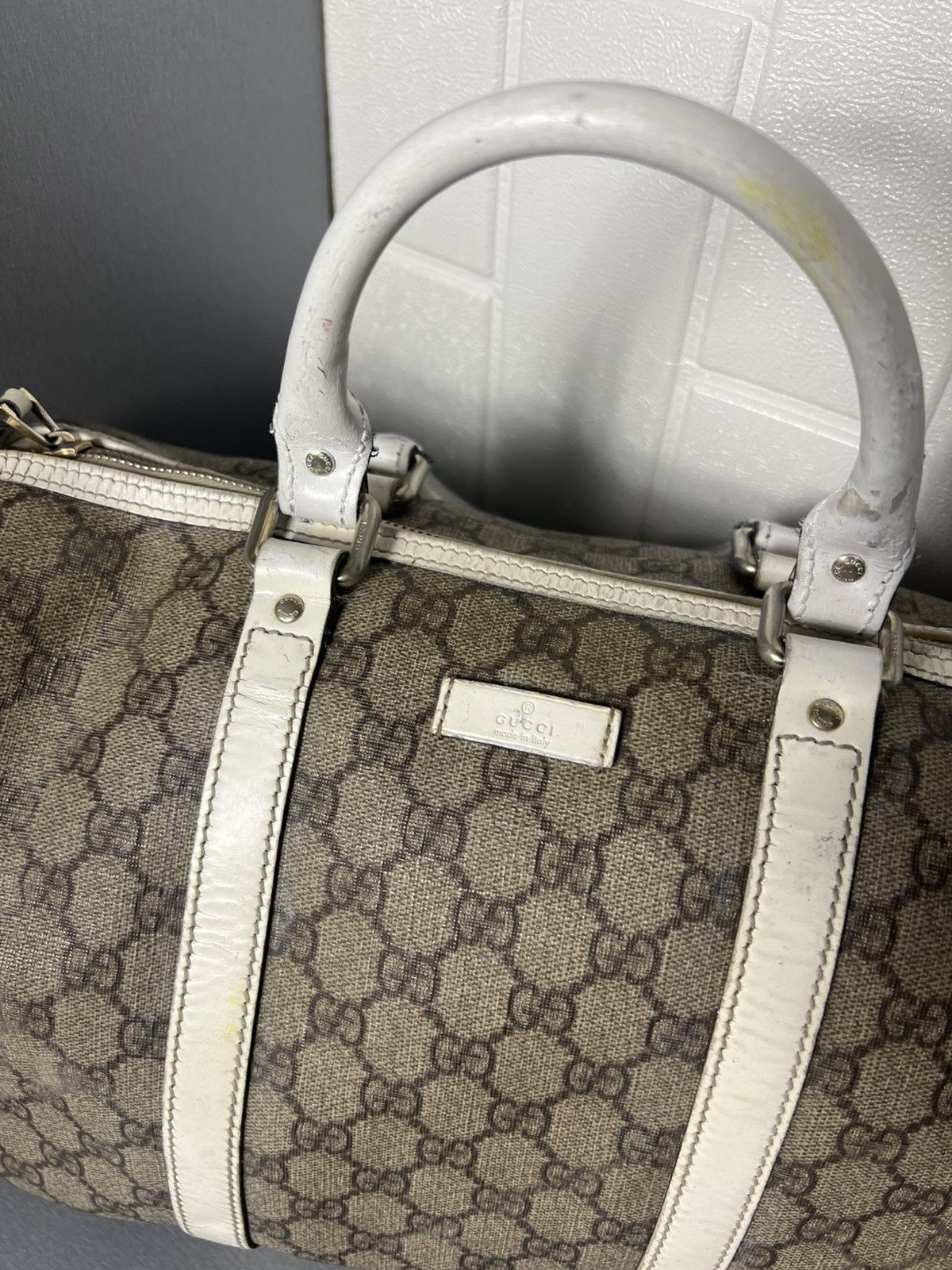 Gucci × Vintage VERY RARE GUCCI MONOGRAM BAG ITALIAN DESIGNER RETRO Y2K 90s Size ONE SIZE - 5 Thumbnail