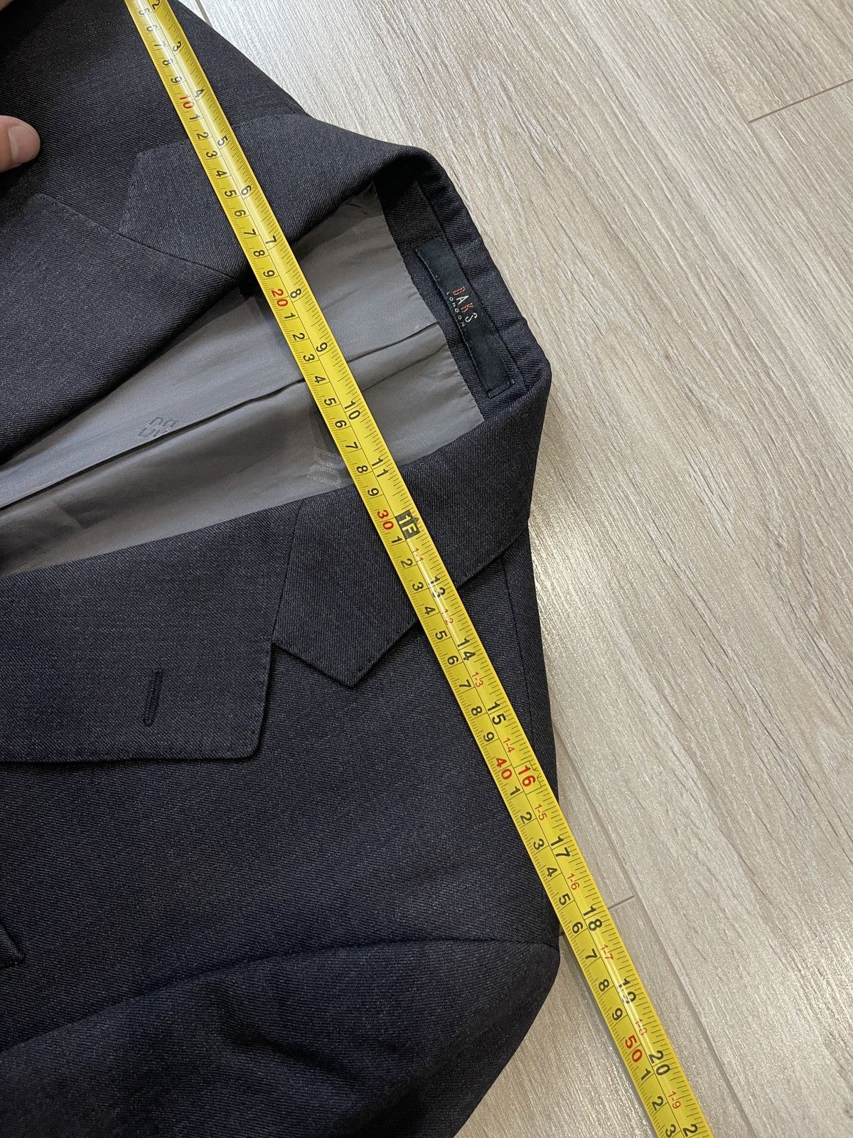 DAKS DAKS London Gray 2-Piece Suit - 100% Pure New Wool Size 38R Size 38R - 8 Thumbnail