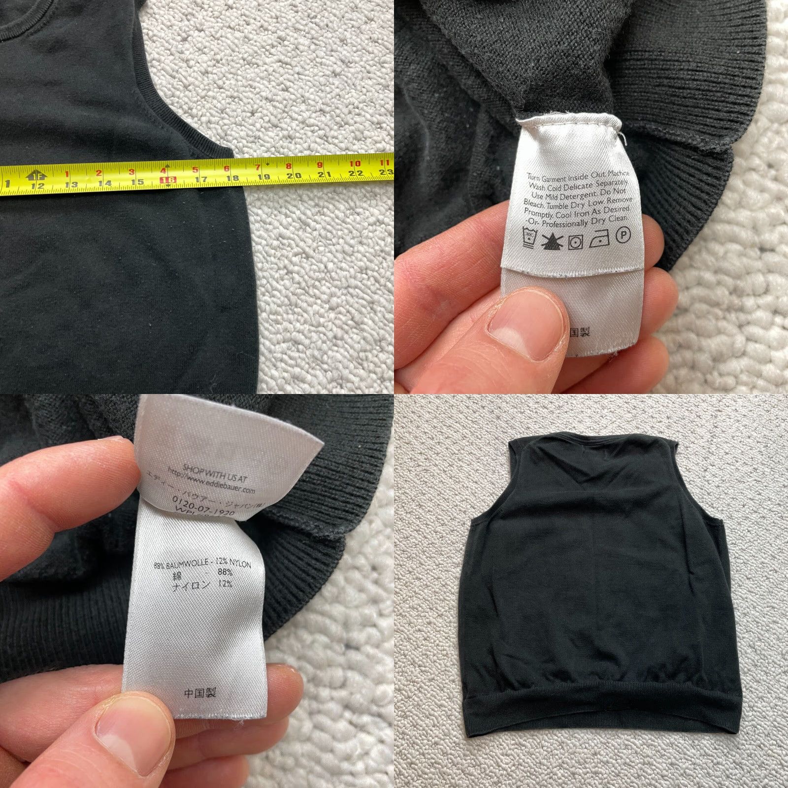 Eddie Bauer VINTAGE Eddie Bauer Sweater Vest Women’s Large Petite Black Sleeveless Stretch Pullover Size L / US 10 / IT 46 - 8 Thumbnail