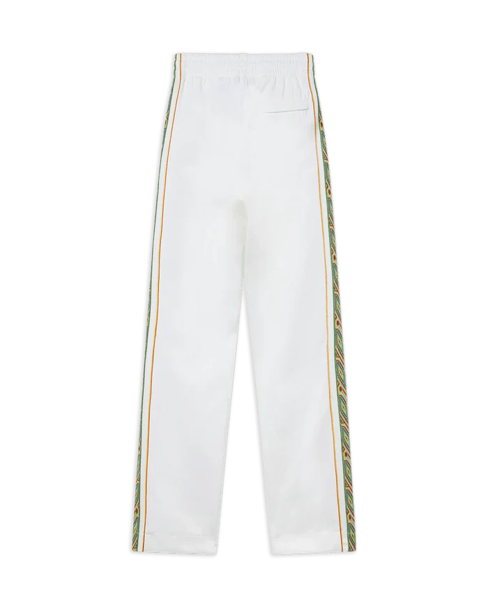 Casablanca o1mle0125 Futuro Laurel Track Sweatpant & Jogger in White Size US 30 / EU 46 - 2 Thumbnail