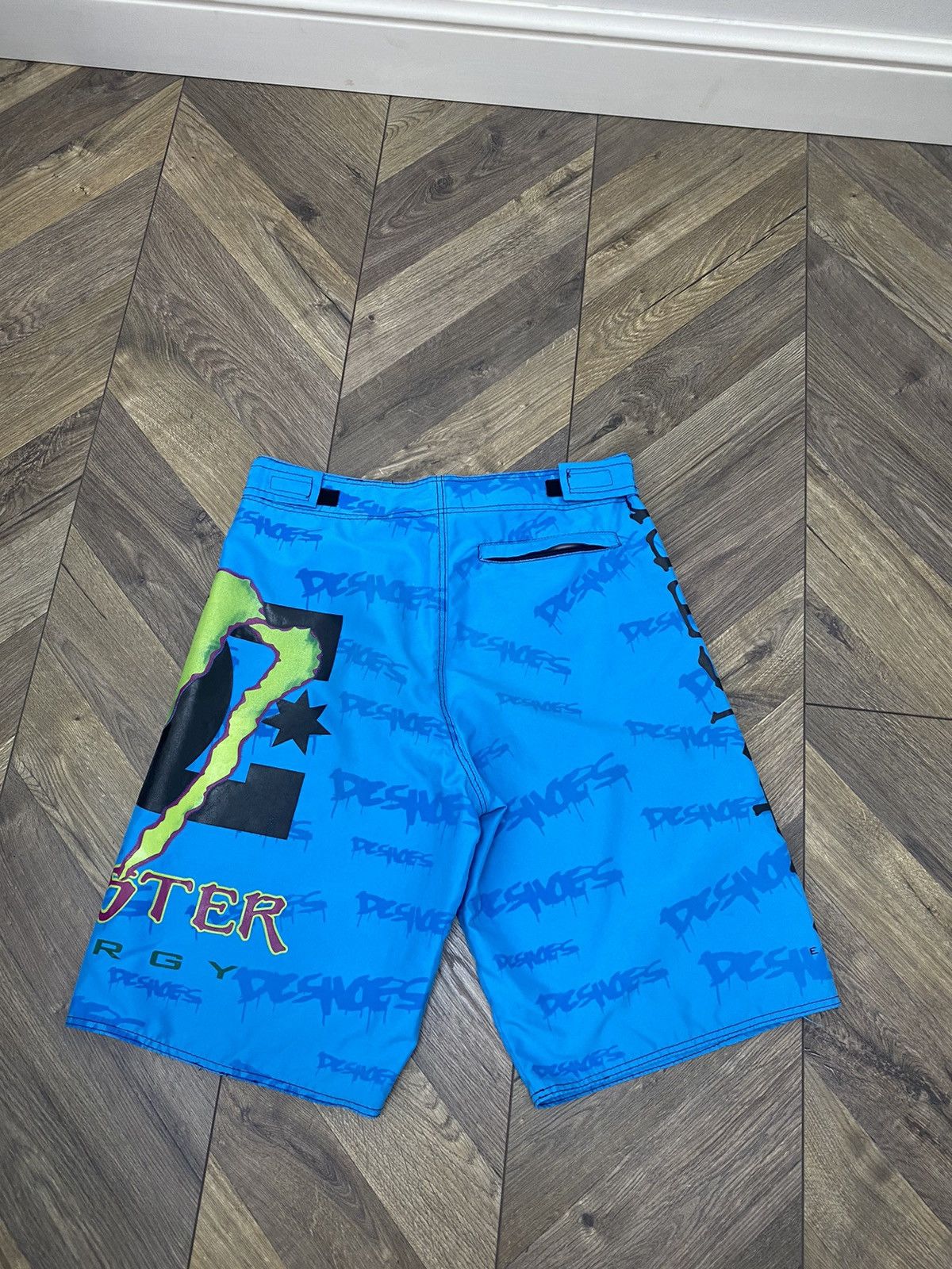 Designer × Vintage Vintage Monster Energy Shorts Size US 29 - 8 Thumbnail