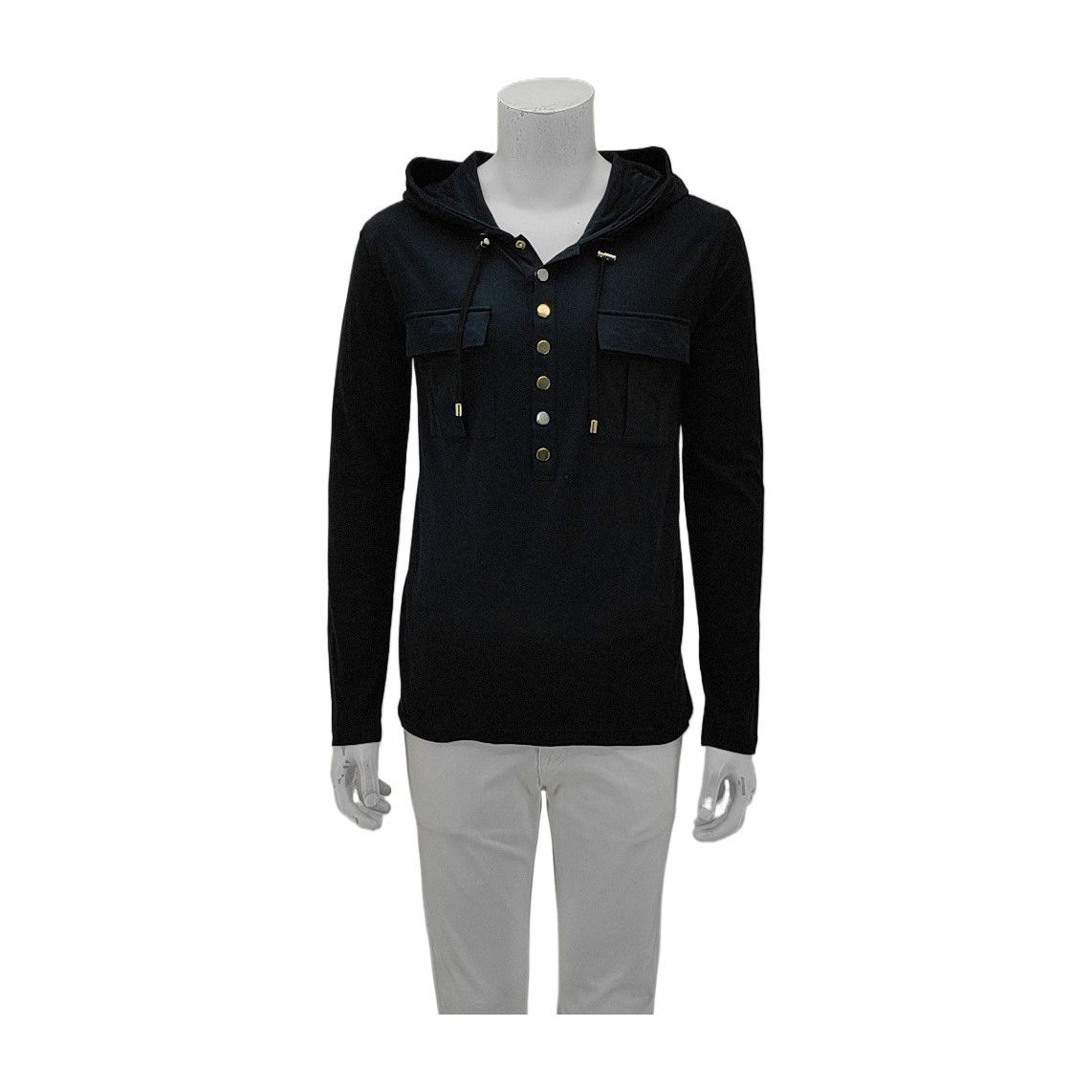 Balmain Balmain Cotton Cashmere Hooded Sweatshirt S Size US S / EU 44-46 / 1 - 1 Thumbnail