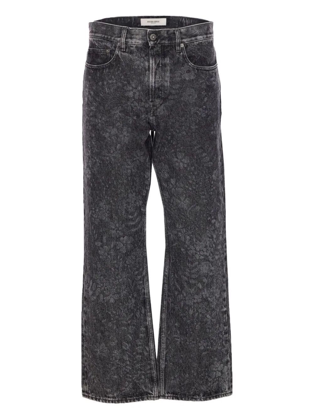 Golden Goose `Journey` Skate Jeans `All Over Laser Flowers` Size US 30 / EU 46 - 1 Thumbnail