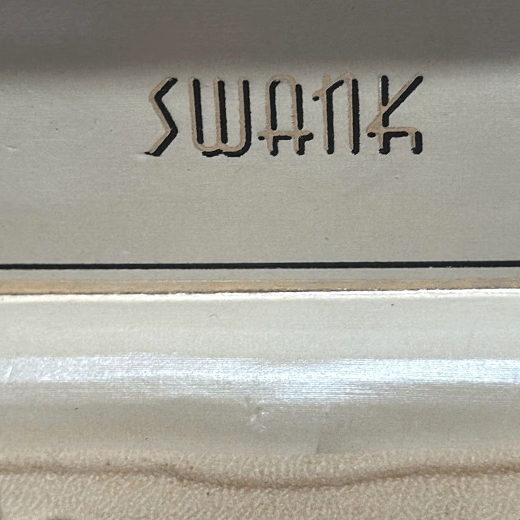 Vintage VINTAGE Swank Cuff Links Silver Toned Square Design In Original Box with Tie Tack Men Accessory Set One Size Silver Mens Size ONE SIZE - 4 Thumbnail