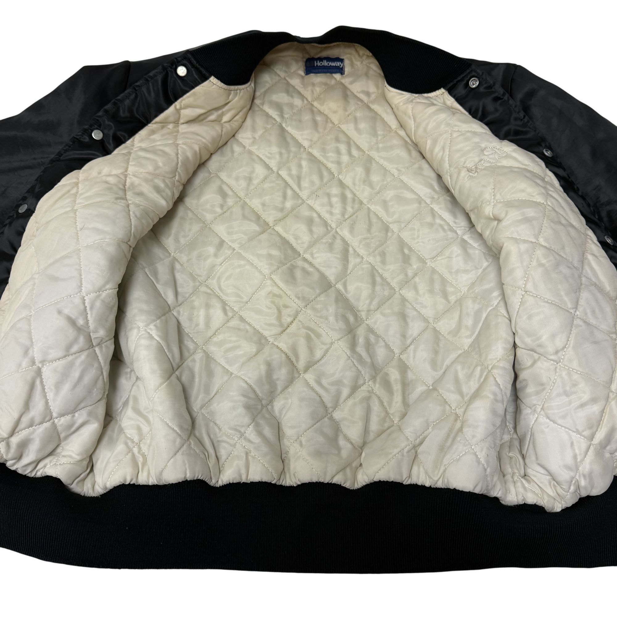 Holloway Vtg Holloway SATIN Quilted COMPANION K-9 ACADEMY Bomber Size US M / EU 48-50 / 2 - 10 Thumbnail