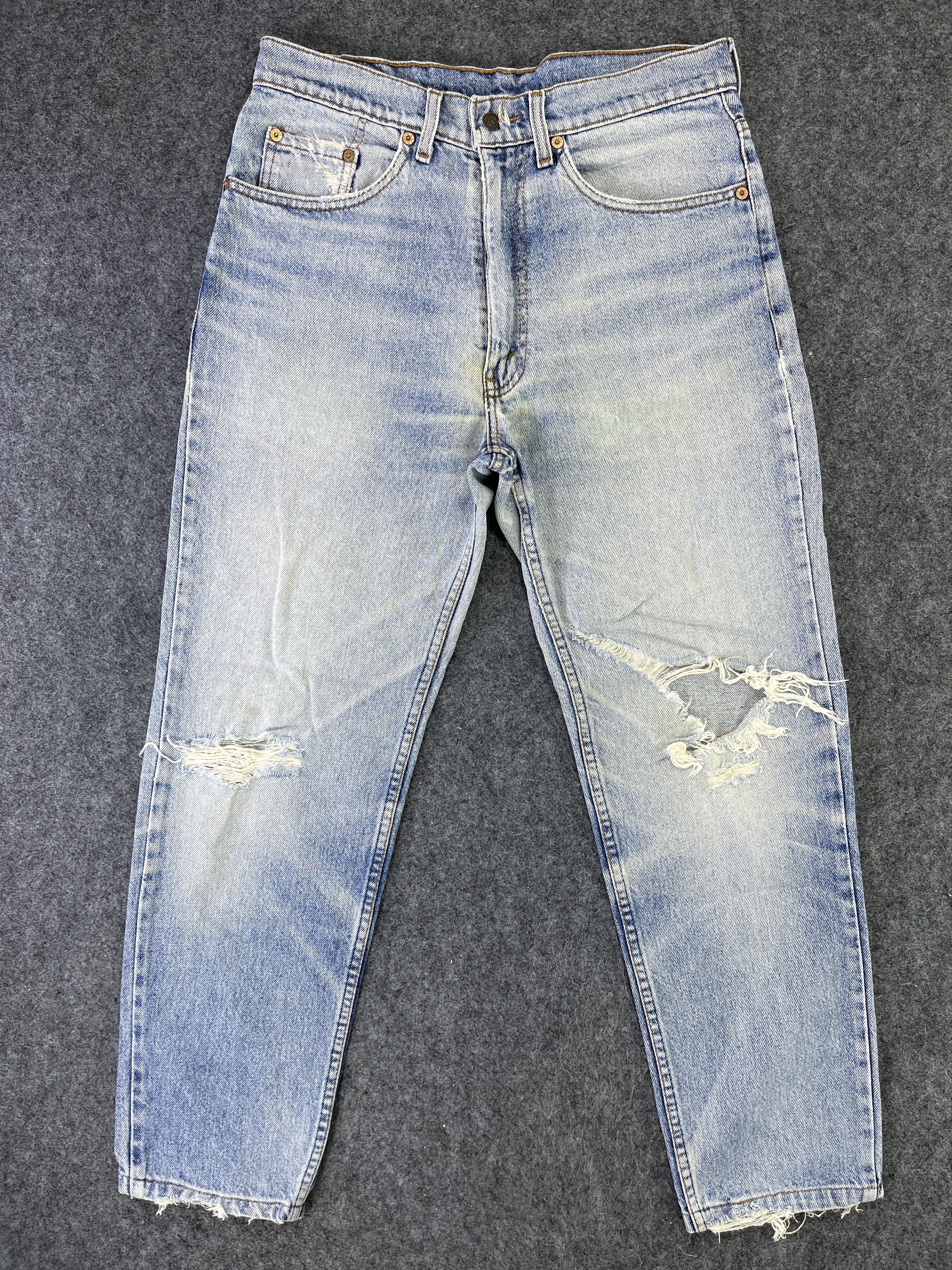 Levi's Vintage Levis Distressed Stone Wash Jeans - J824 Size US 30 / EU 46 - 1 Thumbnail