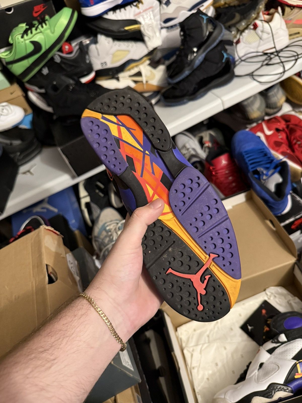 Jordan Brand Jordan retro 8 three peat sz 9.5 Size US 9.5 / EU 42-43 - 5 Thumbnail