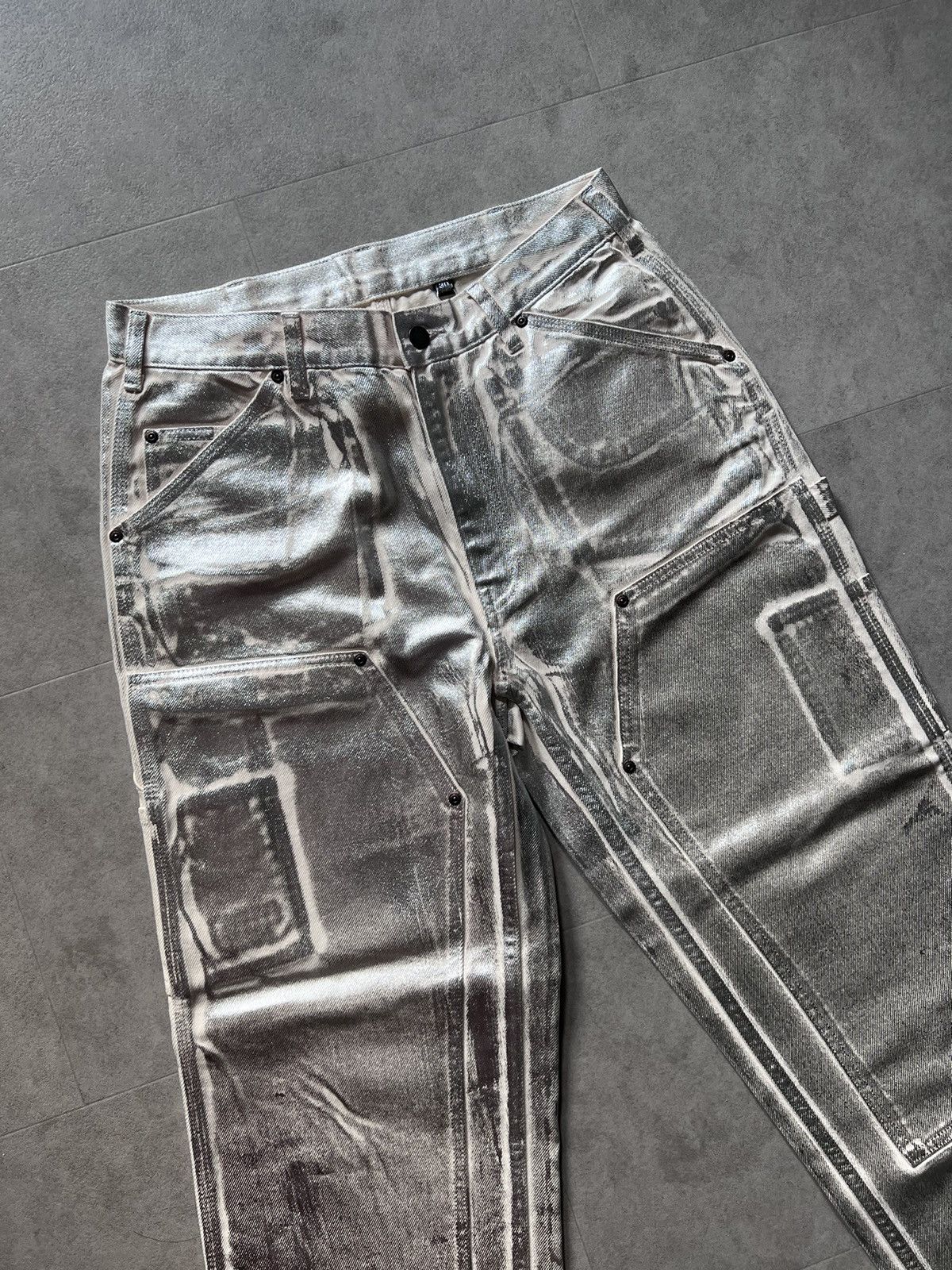 Supreme MM6 Maison Margiela Foil Double Knee Painter Pants - www 