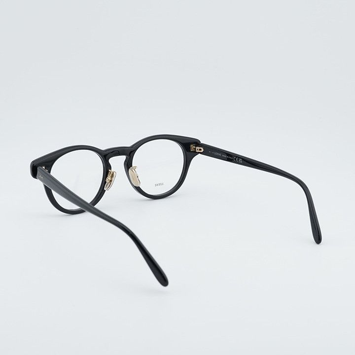 Loewe Loewe LW50085F 001 Unisex Eyeglasses Black 49mm Round Frame Size ONE SIZE - 2 Thumbnail