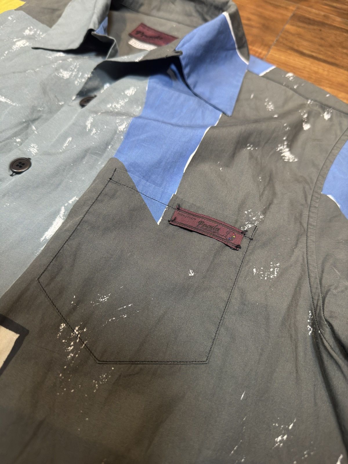 Prada Prada SS17 Painting Camp Collar Shirt Size US M / EU 48-50 / 2 - 2 Thumbnail