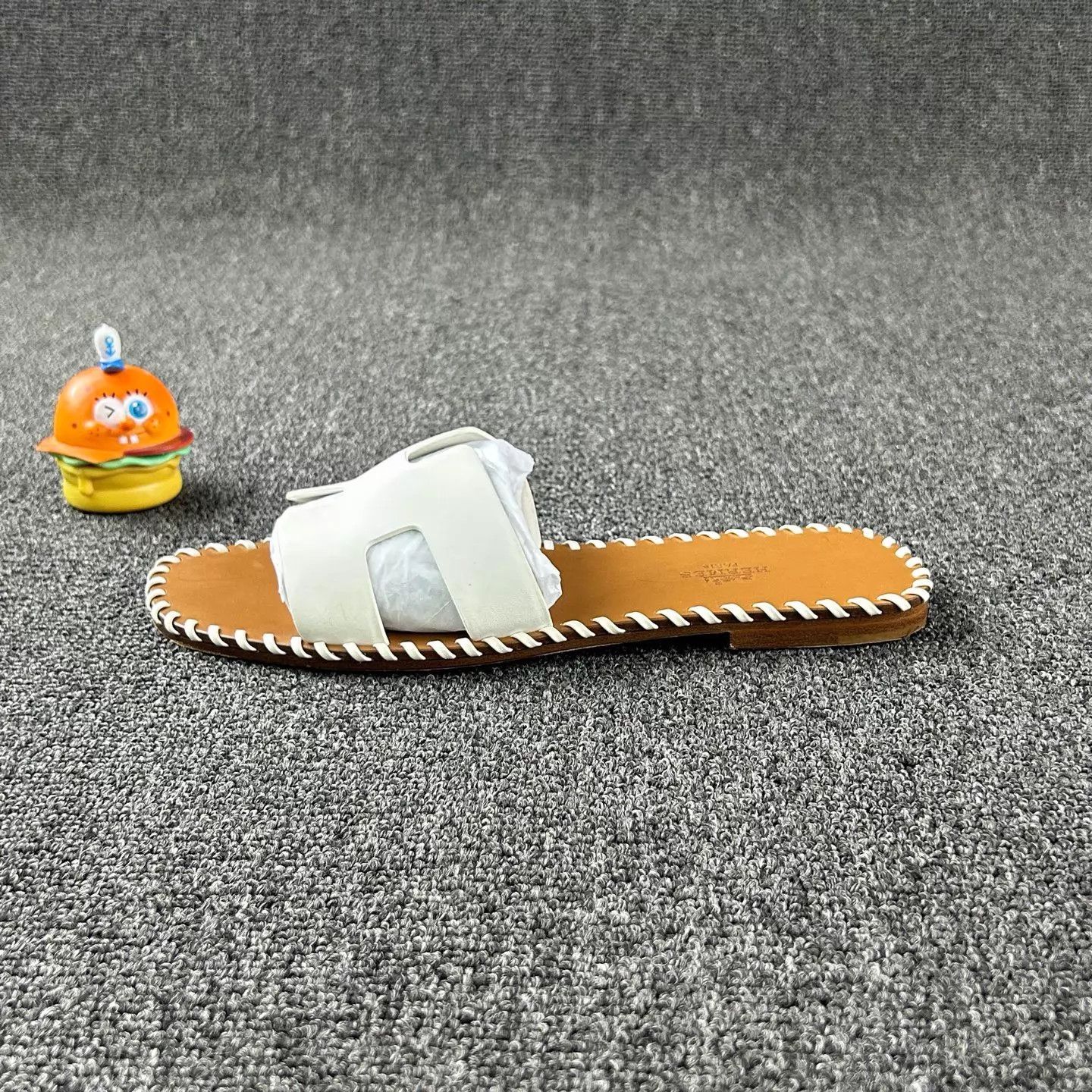 Hermes Hermes White Woven Slippers 37 Size US 6.5 / IT 36.5 - 3 Thumbnail