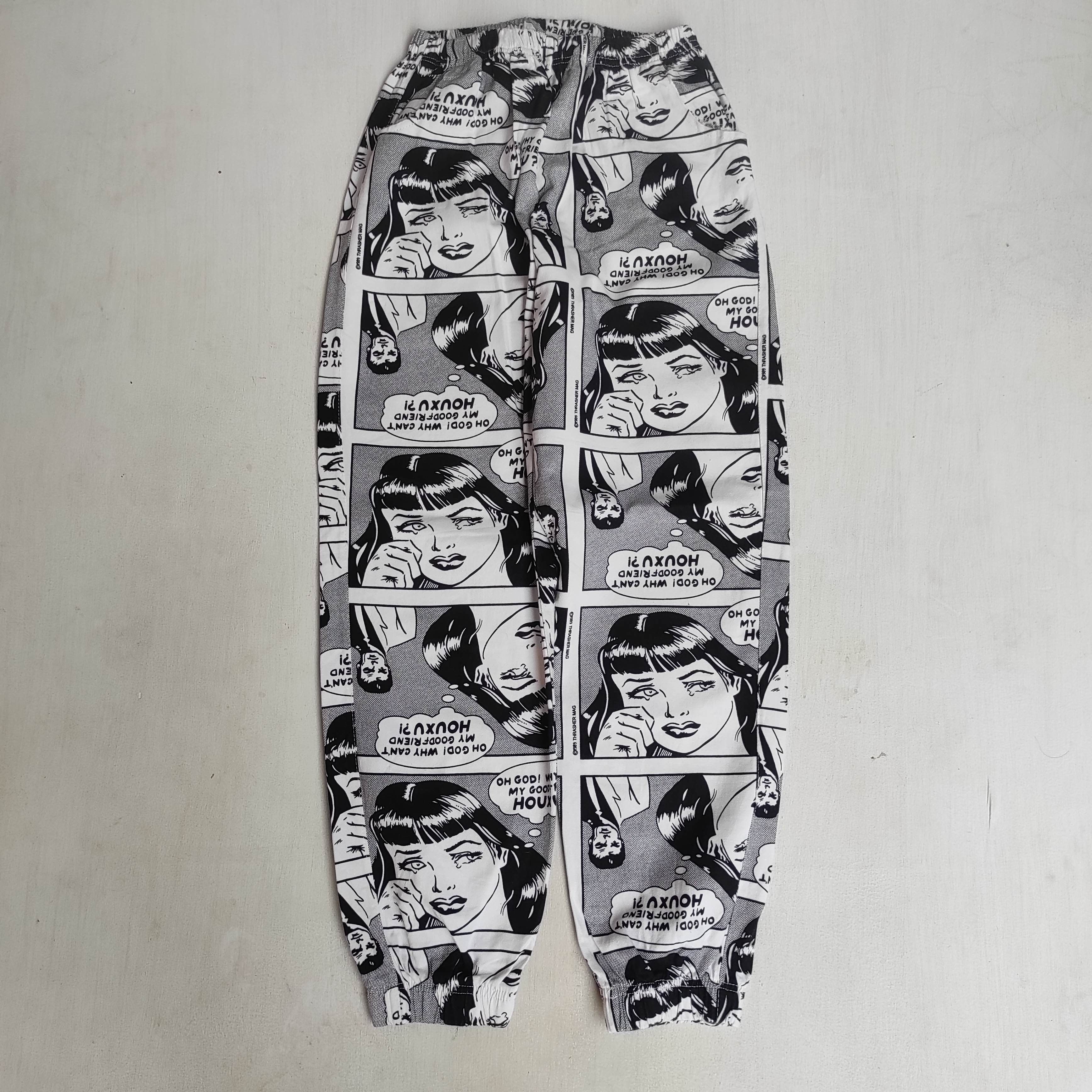 Thrasher Vintage Thrasher Magazine Jogger Pants Over Print Size US 28 / EU 44 - 8 Thumbnail