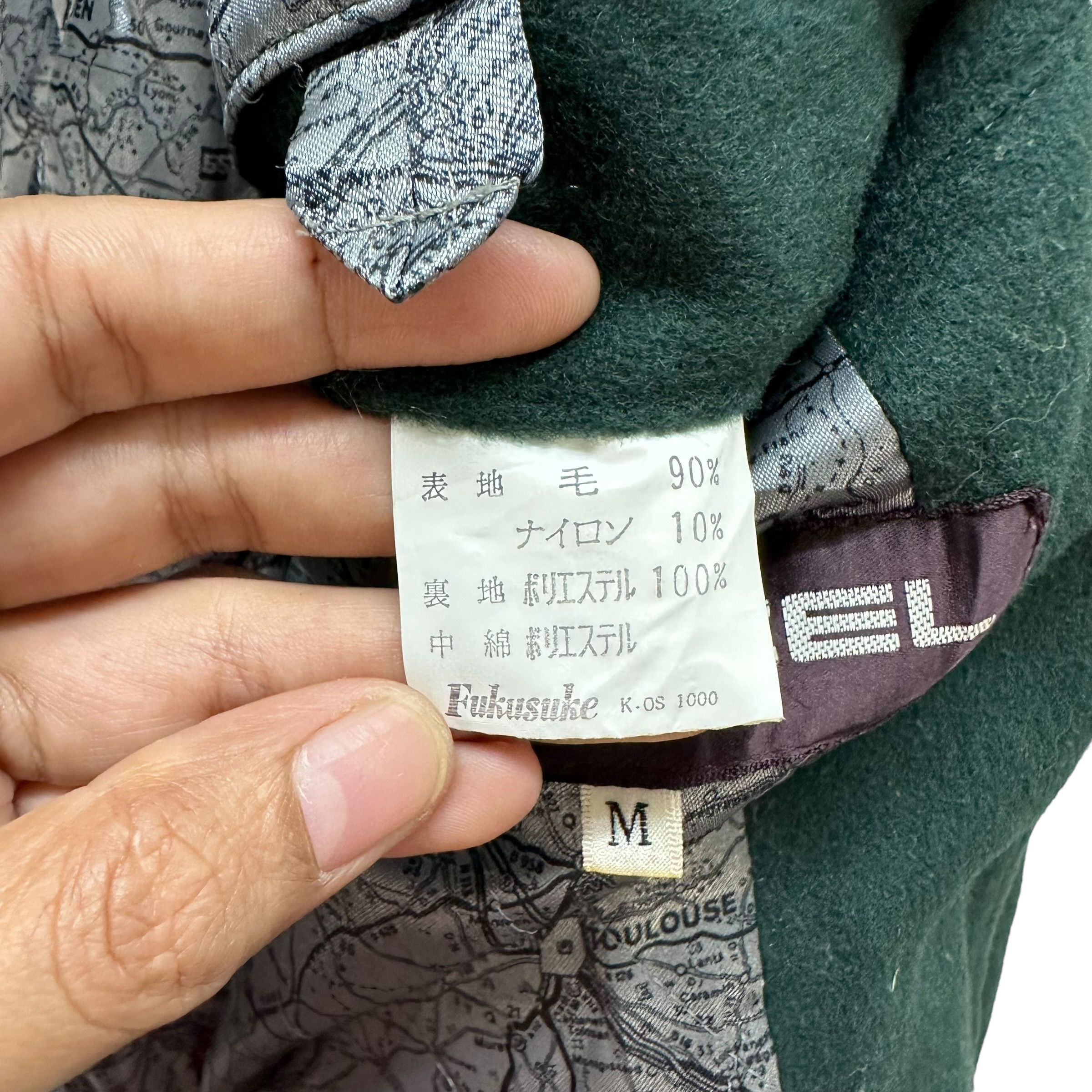 Lancel LANCEL Paris Embroidery Logo Green Wool Jacket #A46-1085 Size US M / EU 48-50 / 2 - 11 Thumbnail