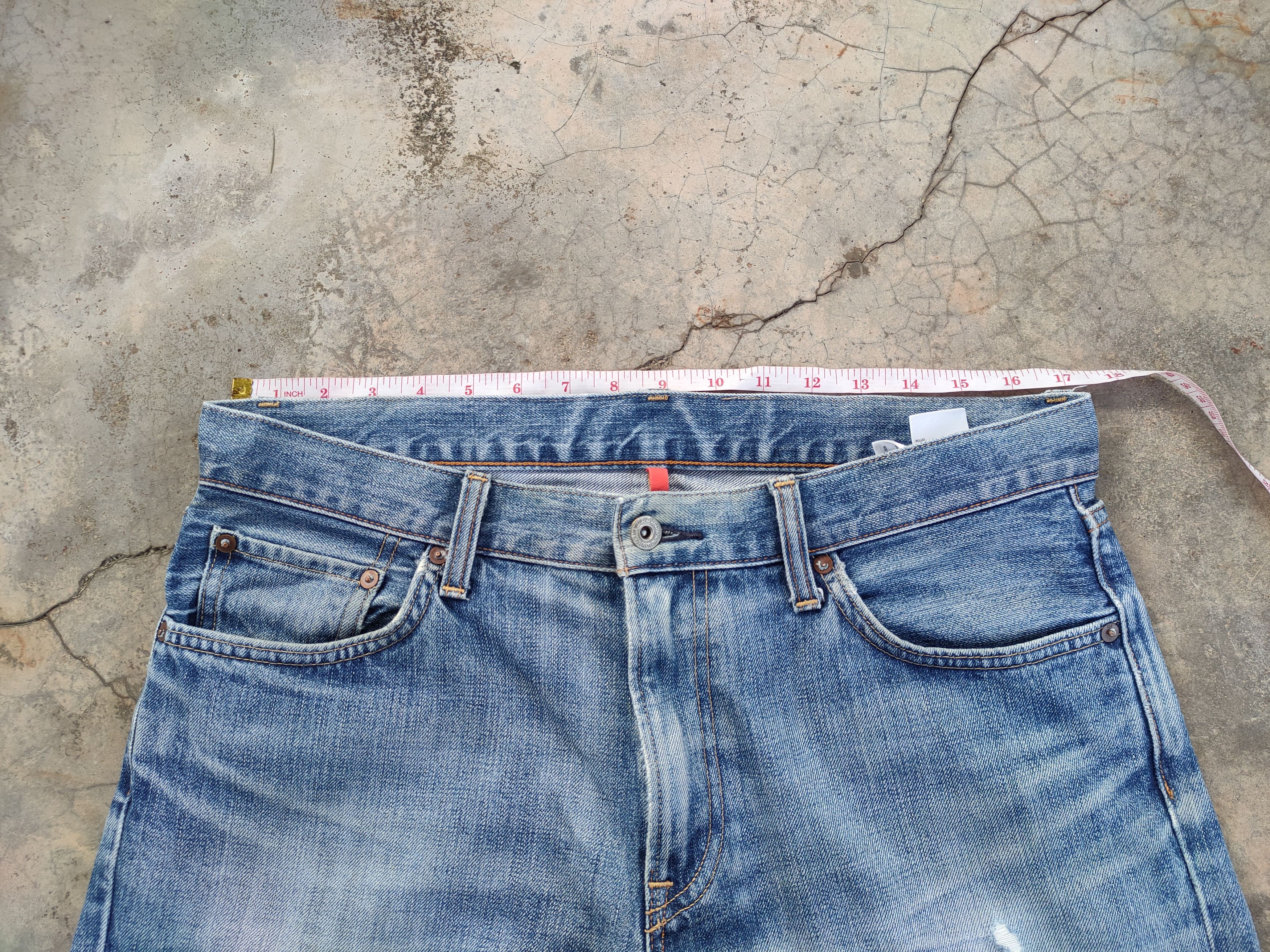 Japanese Brand VINTAGE JAPANESE STRAIGHT FADED DISTRESSED JEAN DENIM PANTS Size US 34 / EU 50 - 5 Thumbnail
