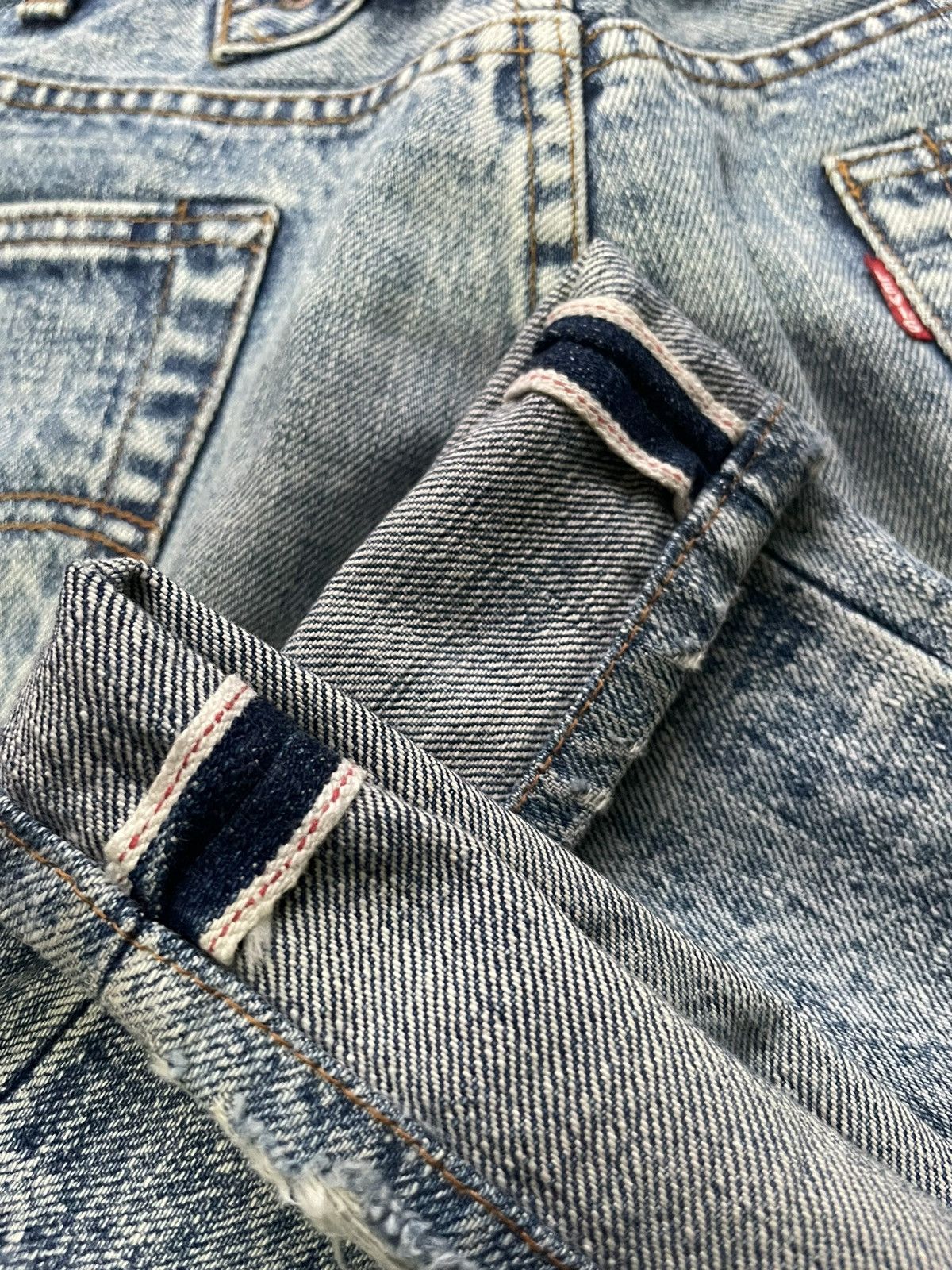 Levi's × Vintage Vintage Levis Lot 701 XX E Selvedge Denim Size US 33 - 16 Thumbnail