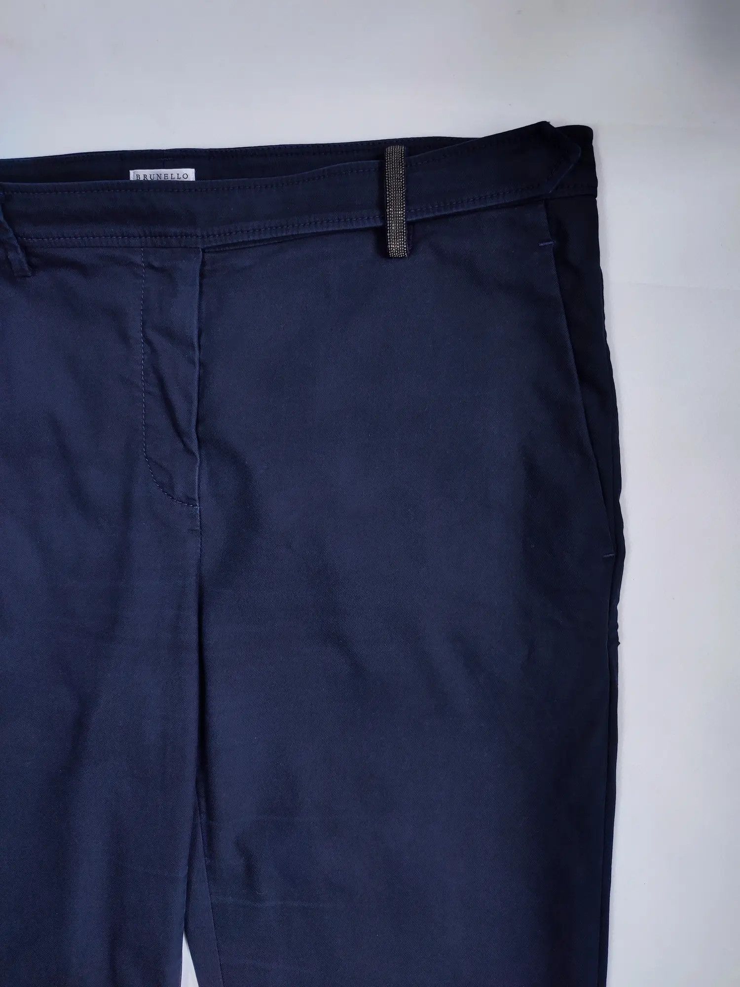 Brunello Cucinelli Brunello Cucinelli Monolithic Chain Trousers Casual Pants Size 32" / US 10 / IT 46 - 12 Thumbnail