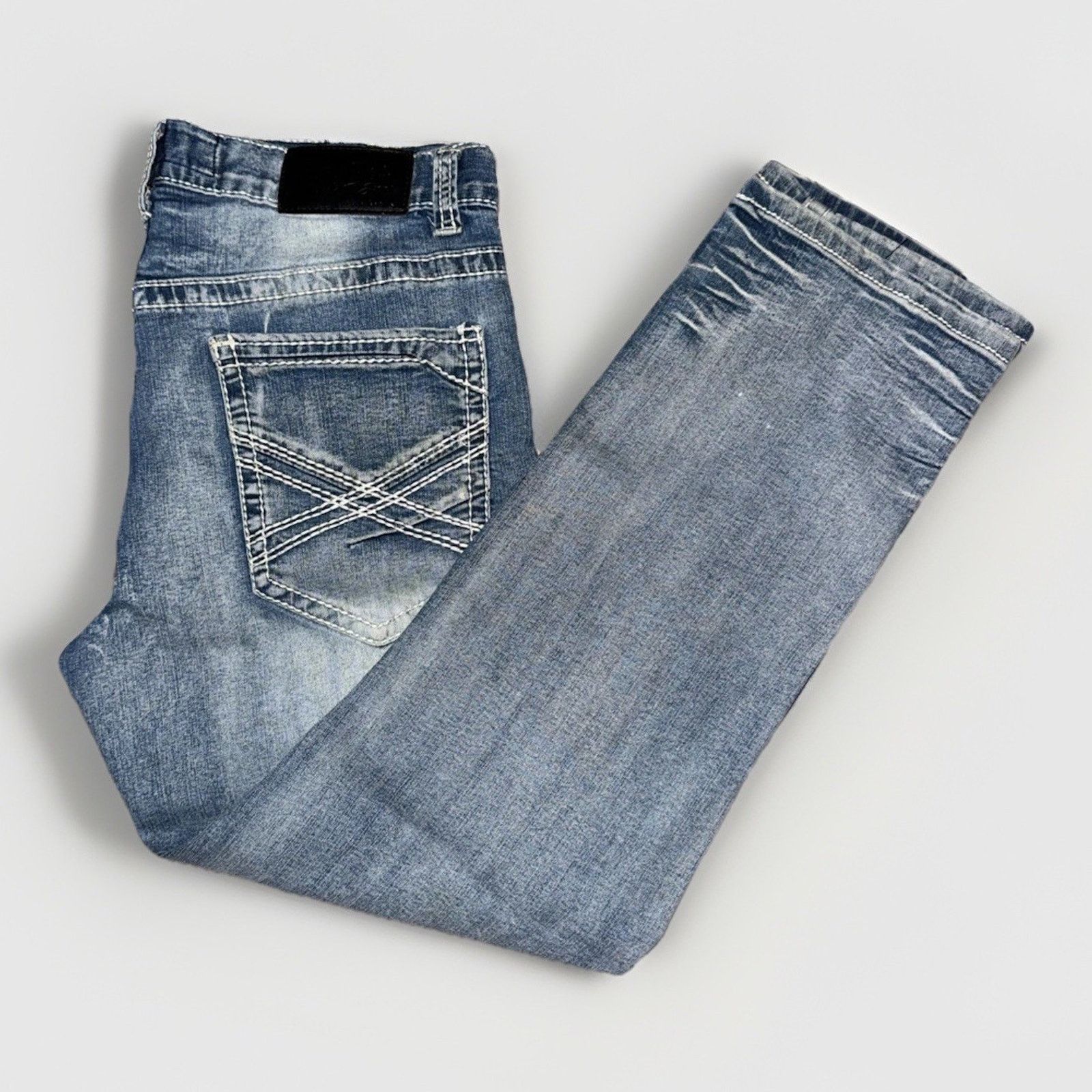 Rock Revival True Luck Denim Jeans Blue 34x30 Y2K Grunge Rock Style Size US 34 / EU 50 - 6 Thumbnail