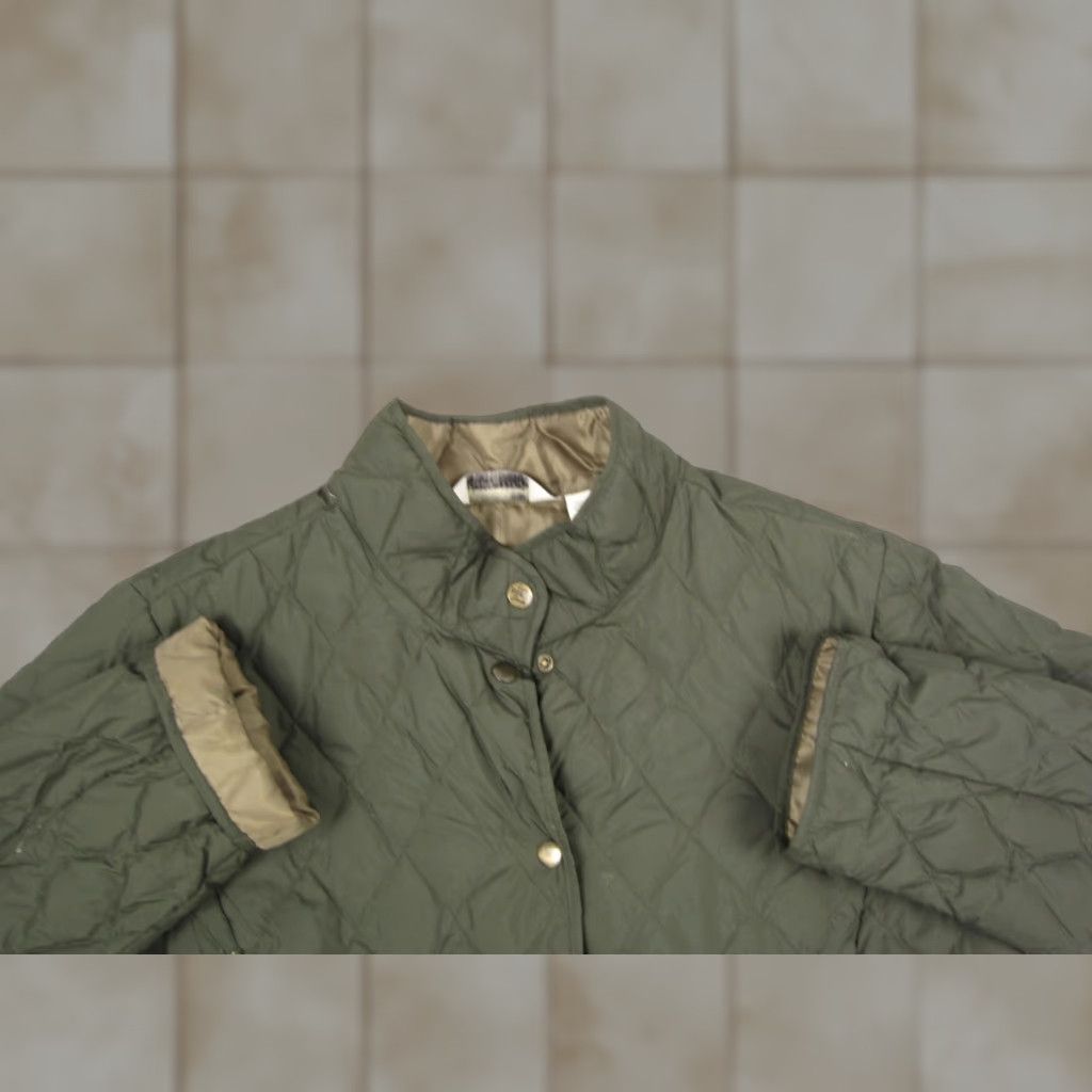 Eddie Bauer Eddie Bauer Jacket Womens 2XL Olive Green Quilted Goose Down Button Snap Caliber: Casual Winter Travel Size XXL / US 16-18 / IT 52-54 - 1 Thumbnail