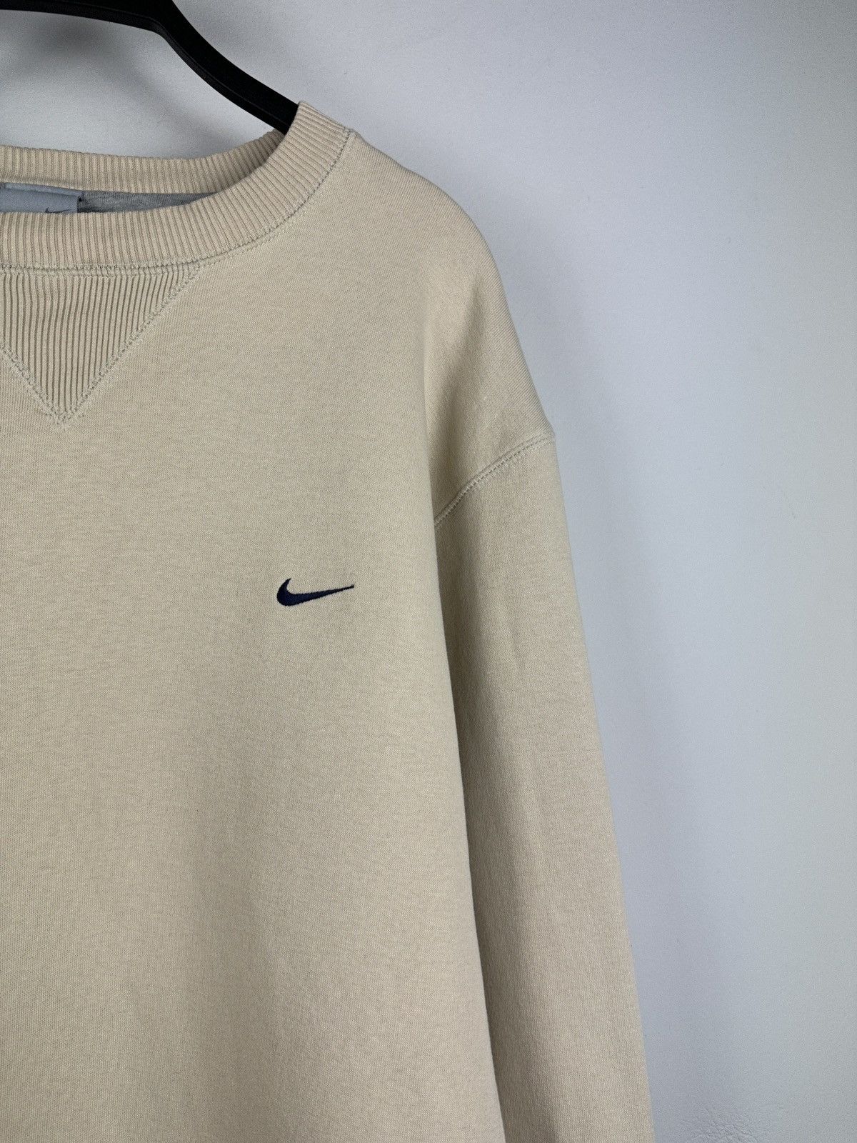 Nike × Vintage Vintage 90’s Nike Swoosh Y2K Oversize Sweatshirt Size US L / EU 52-54 / 3 - 3 Thumbnail