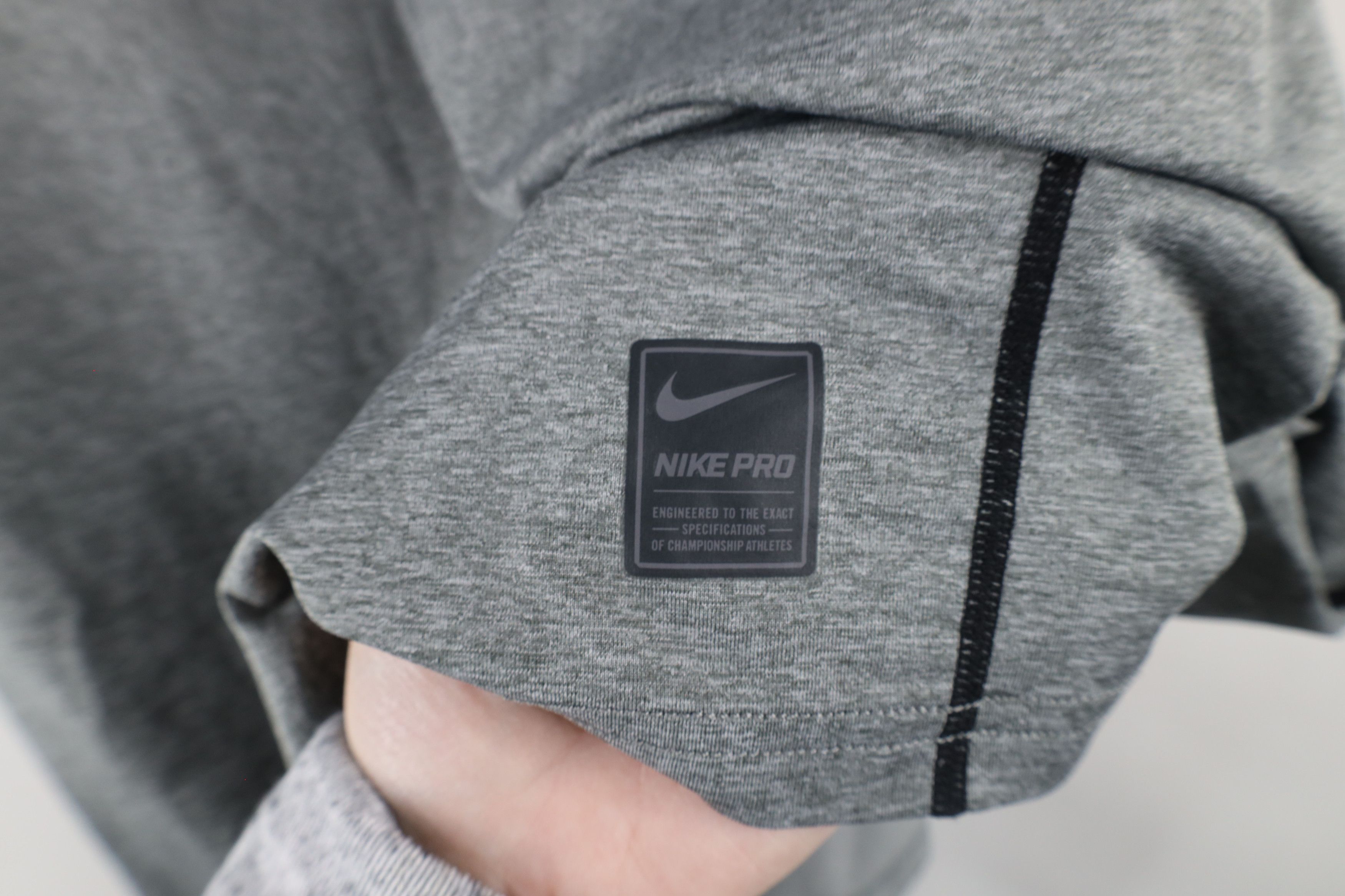 Nike × Vintage Nike Pro Compression Training Running Gym T-Shirt Gray Size US XXL / EU 58 / 5 - 5 Thumbnail