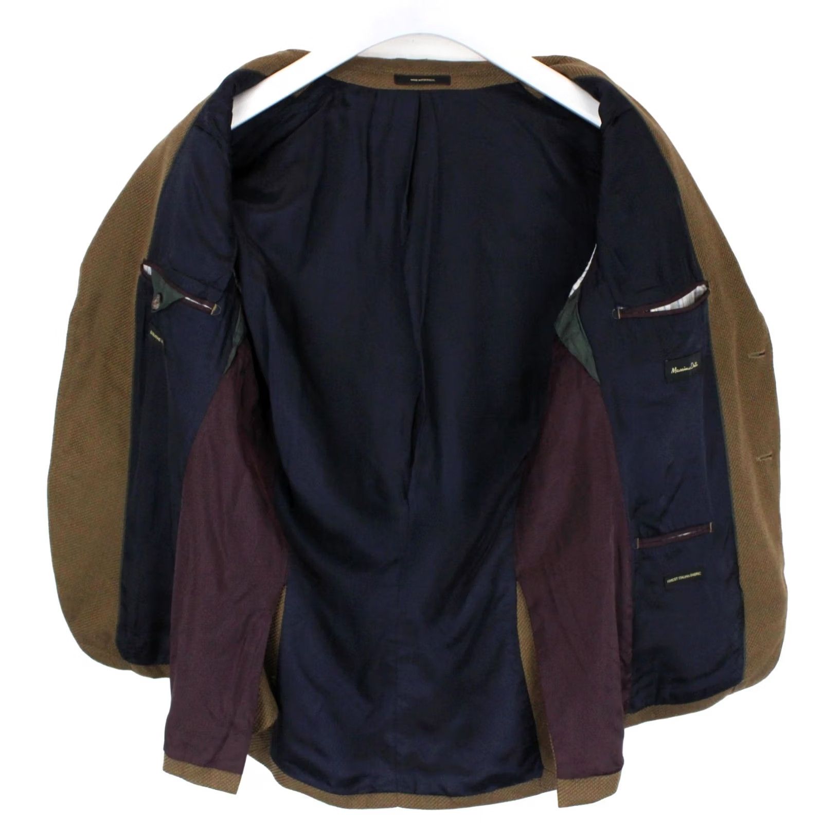 Massimo Dutti Massimo Dutti Blazer Men's US 40 Single Breasted Lined Button Jacket Brown Size 40R - 4 Thumbnail