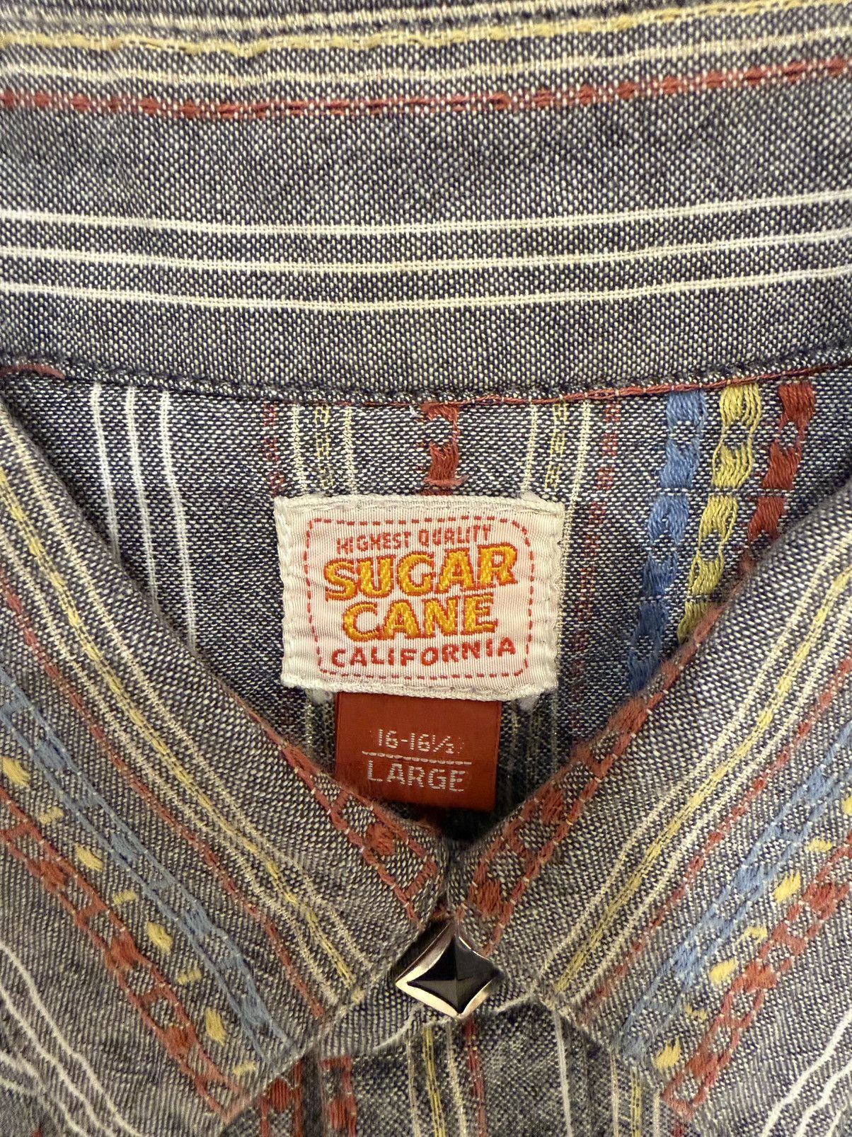 Sugar Cane Western Shirt, Super Rare Size US L / EU 52-54 / 3 - 4 Thumbnail