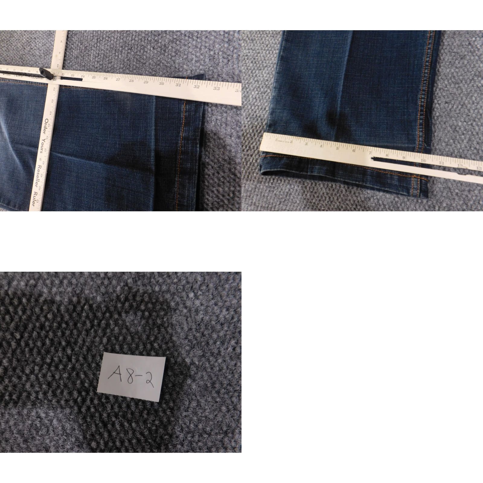 Express Brooklyn Xpress Jeans Mens 40 Blue Denim Straight Leg Relaxed Fit Classic Style Size US 40 / EU 56 - 9 Thumbnail
