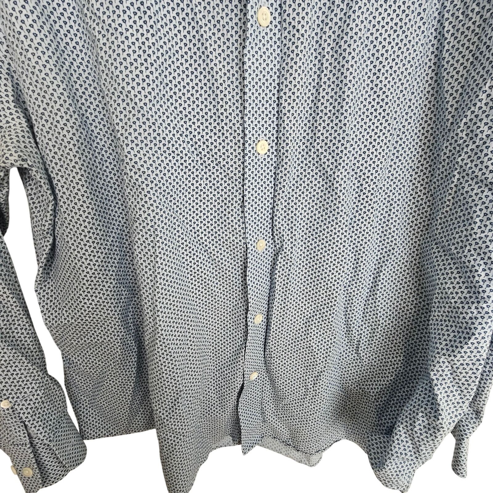 Bonobos Bonobos Dress Shirt Blue Floral Print Long Sleeve 35 Size US S / EU 44-46 / 1 - 3 Thumbnail