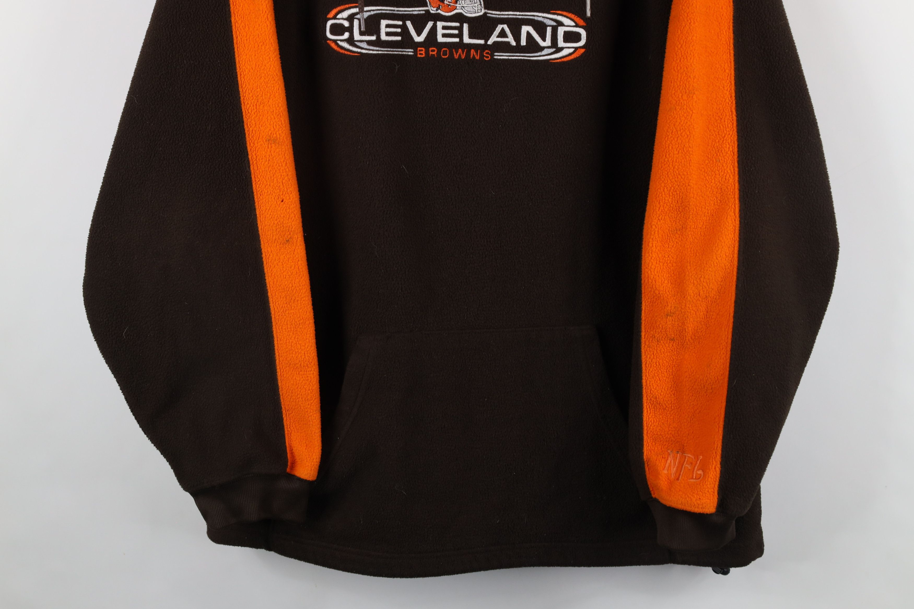 Vintage Vintage NFL Out Cleveland Browns Football Fleece Hoodie Size US L / EU 52-54 / 3 - 3 Thumbnail