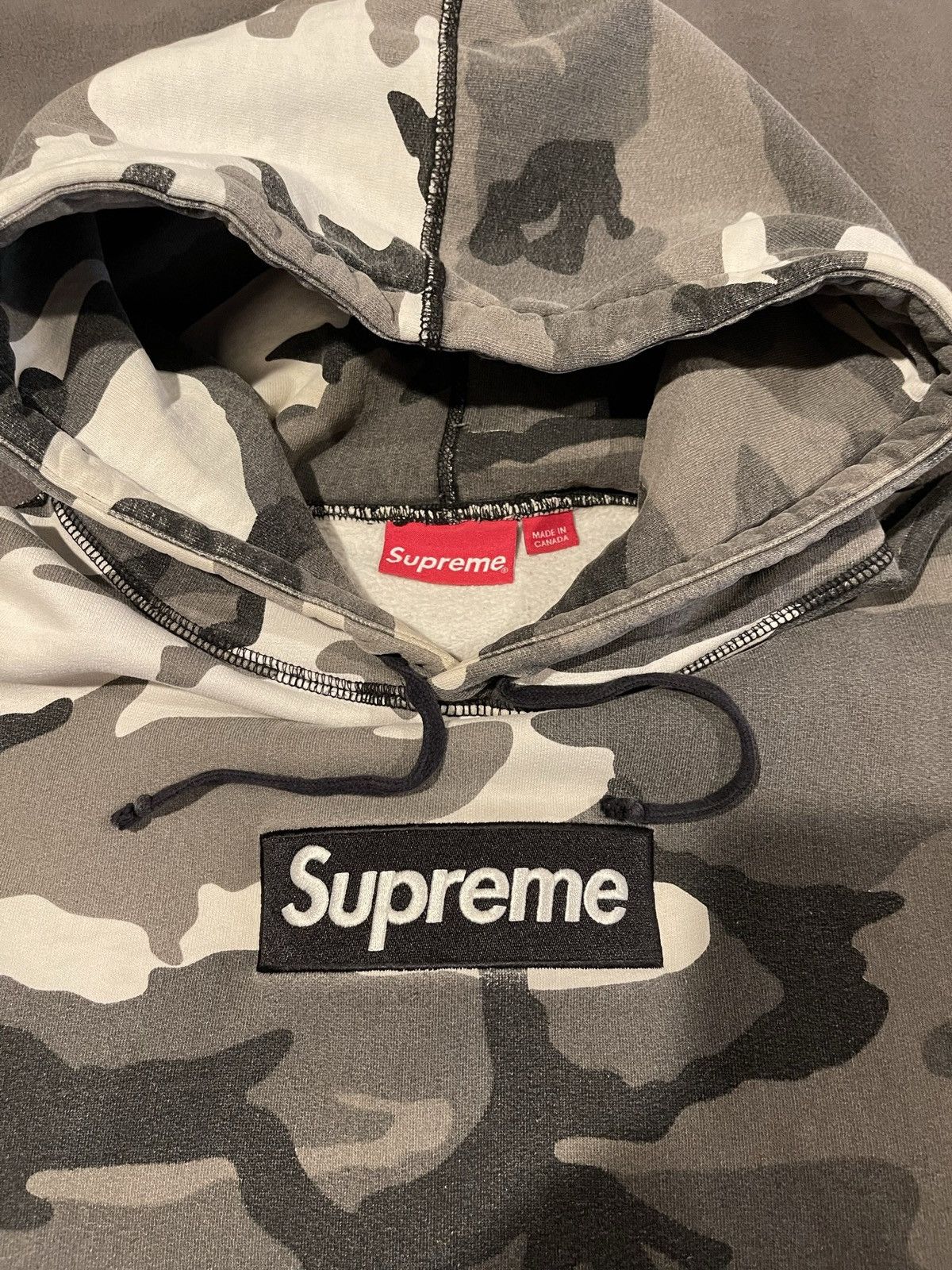 Supreme Supreme Snow Camo Box logo hoodie Size US XL / EU 56 / 4 - 6 Thumbnail