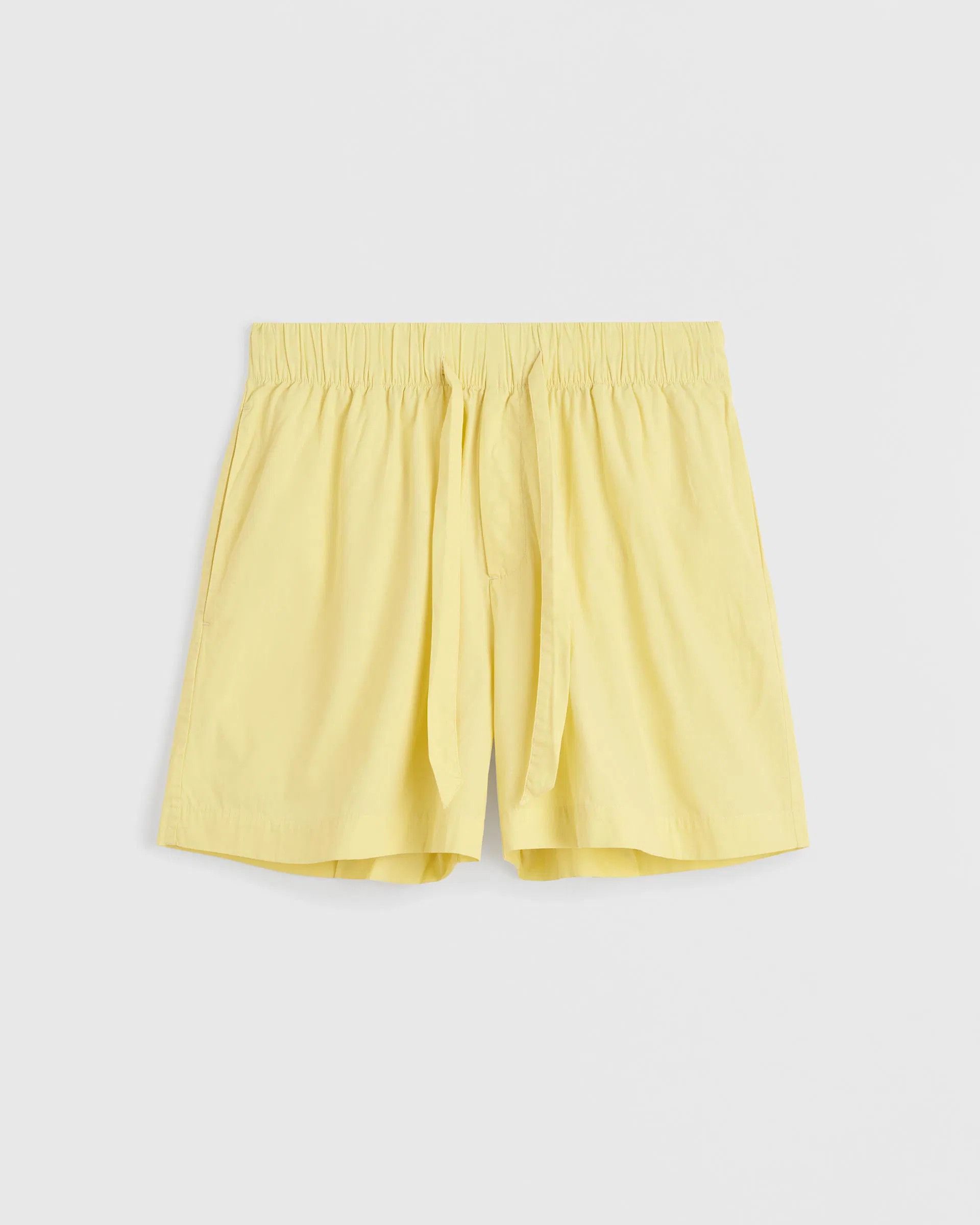 Tekla o1mle0525 Unisex Poplin Pyjamas Shorts in Lemonade Size 24" / US 00 / IT 34 - 1 Thumbnail