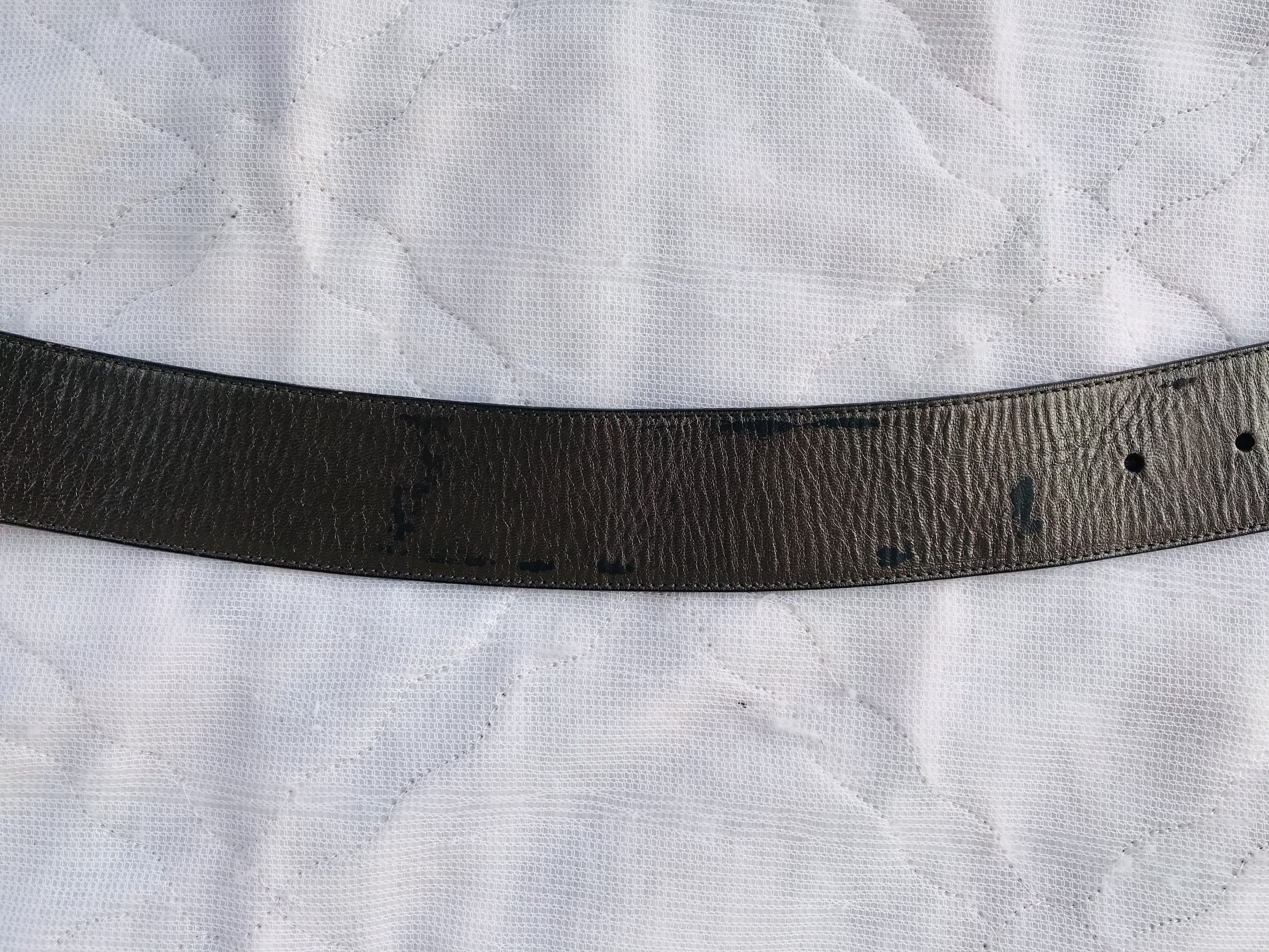 Miu Miu Miu Miu Waist Belt Women’s Black Leather Wide Size 30/75 Size ONE SIZE - 5 Thumbnail