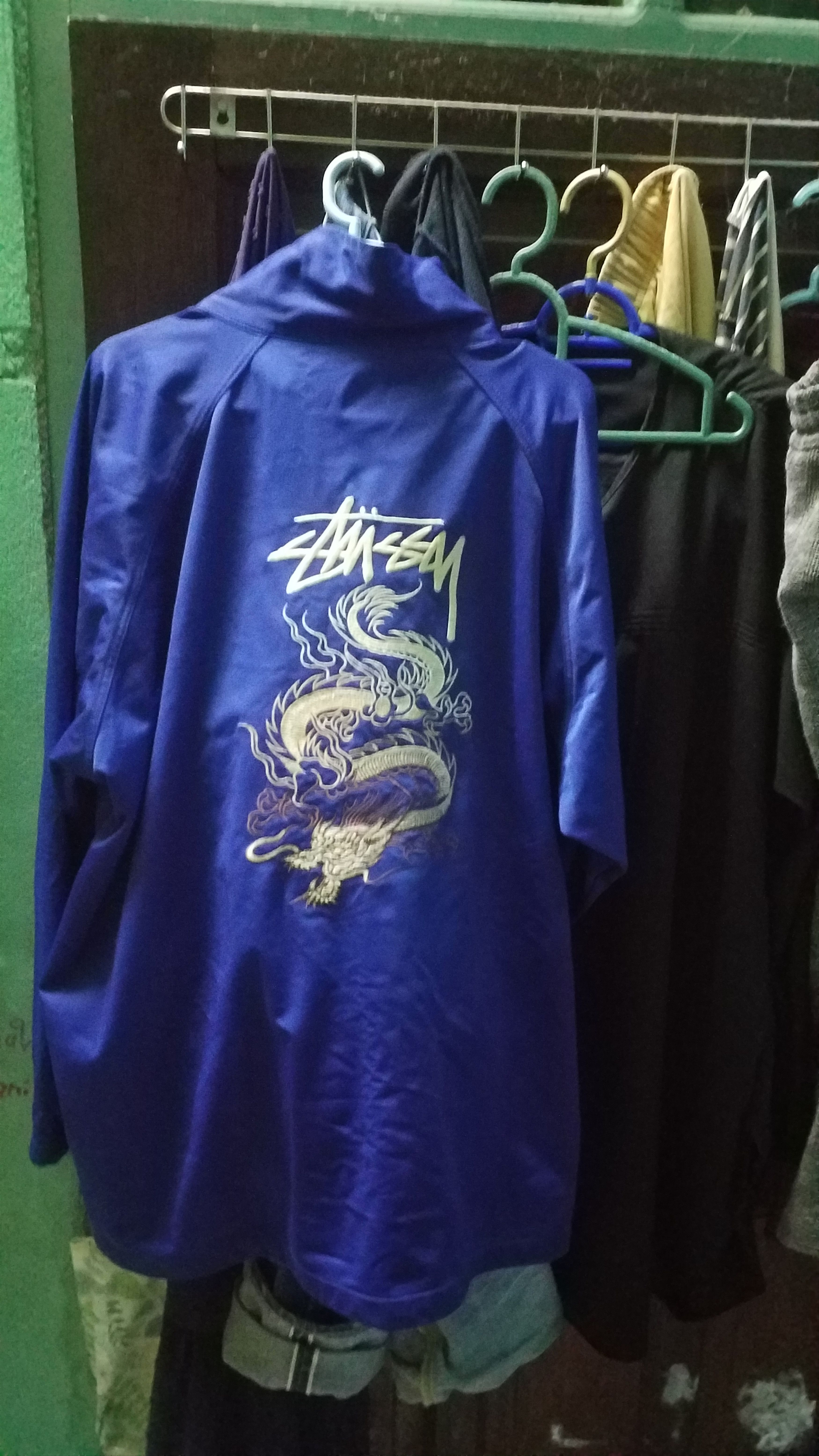 image of Outdoor Life x Stussy Dragon in Blue, Men's (Size 2XL)