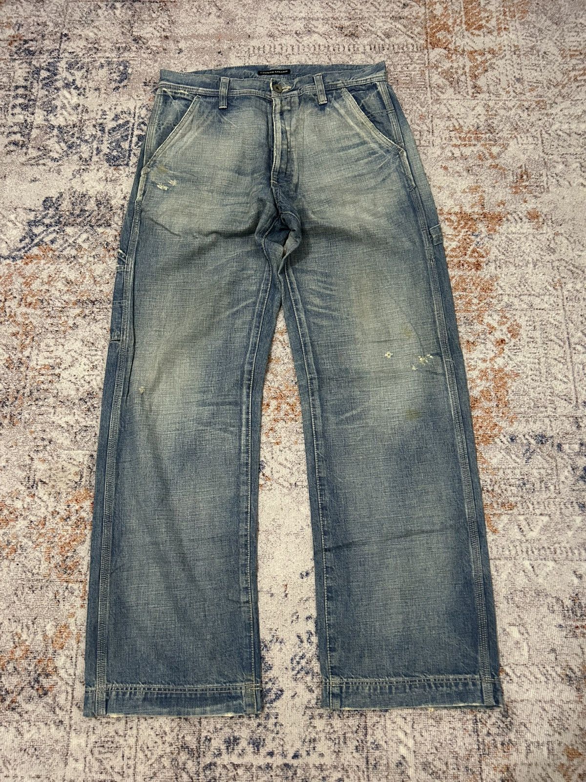 Japanese Brand Vintage Lounge Lizard Carpenter Jeans Size US 31 - 4 Thumbnail