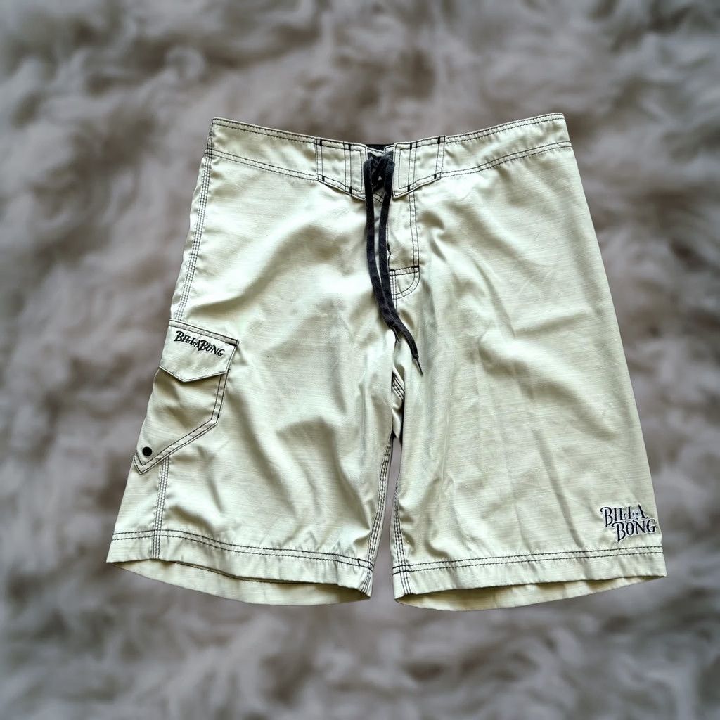 Billabong Billabong Board Shorts Mens 36 Beige Cargo Pocket Surf Swim Trunks Y2K Beach Quick Dry Size US 36 / EU 52 - 1 Thumbnail