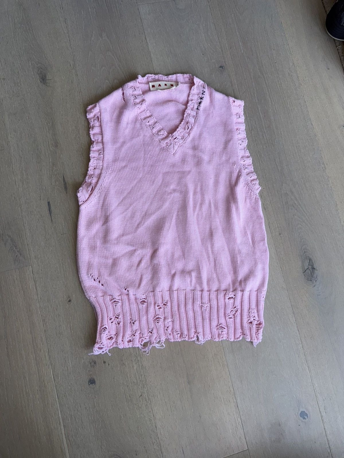 Marni Marni distressed knit vest Size US S / EU 44-46 / 1 - 1 Thumbnail