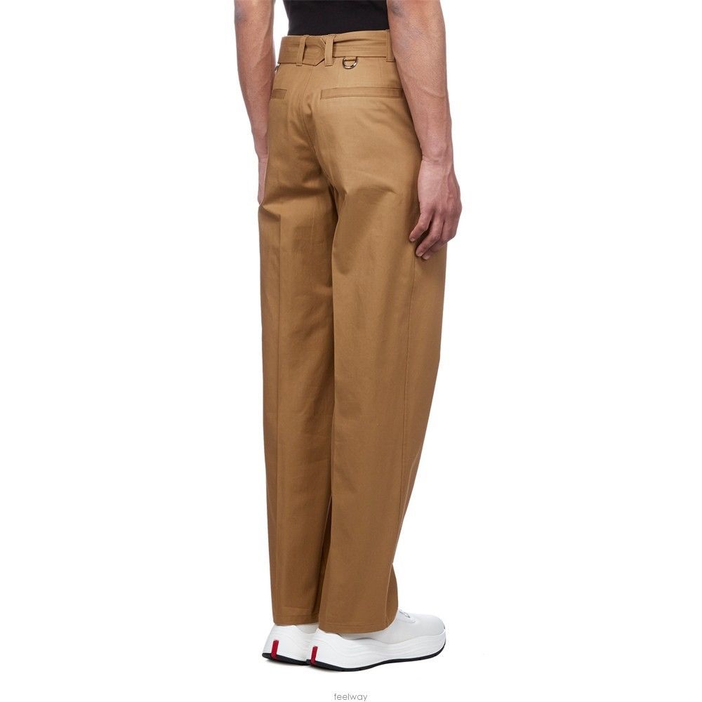 Burberry Burberry Tan Brown Belted Trousers Size US 30 / EU 46 - 8 Thumbnail
