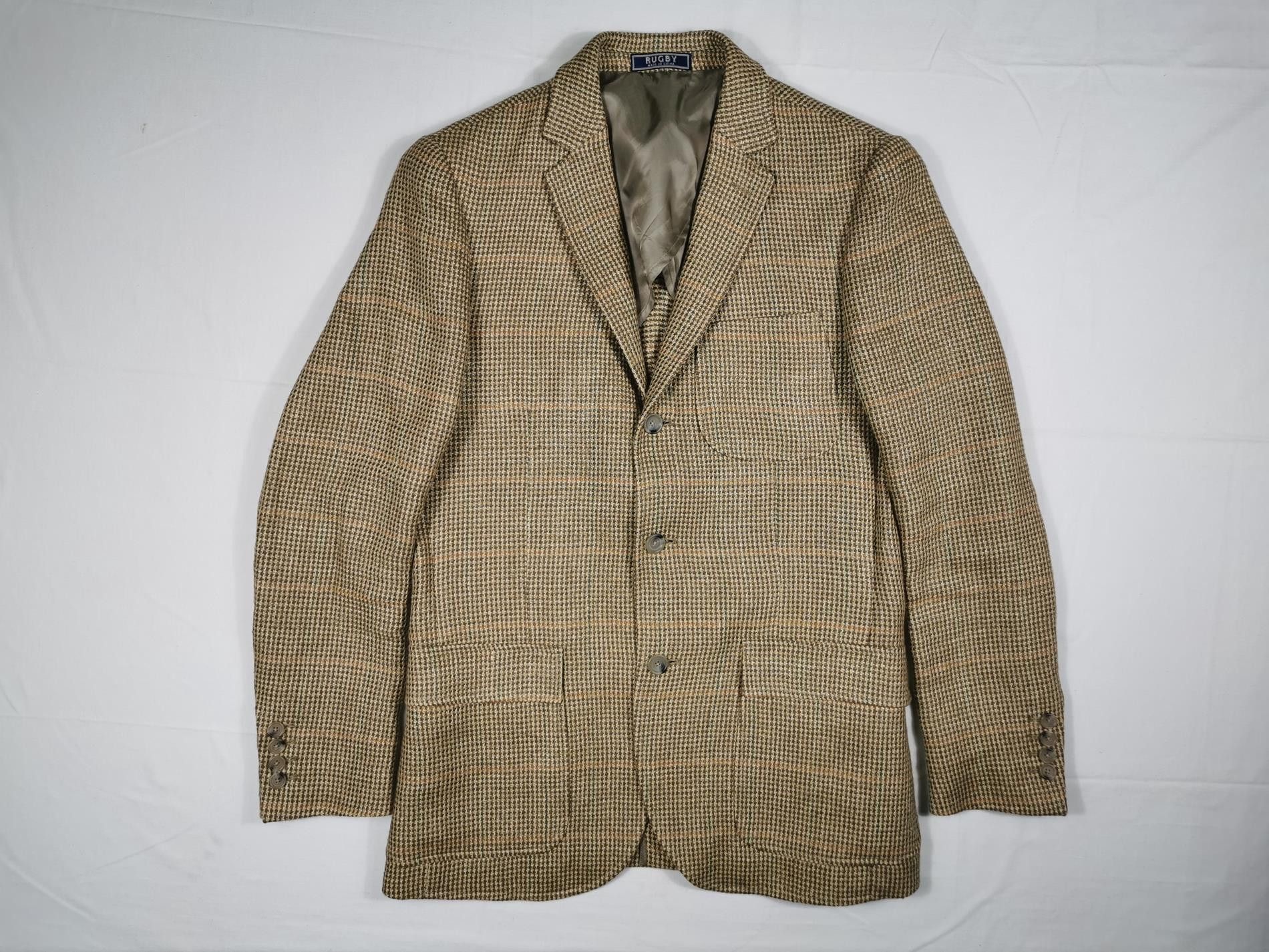 ローレン Louren slab tweed jacket ベージュ Wool-Blend Herringbone Tweed Blazer