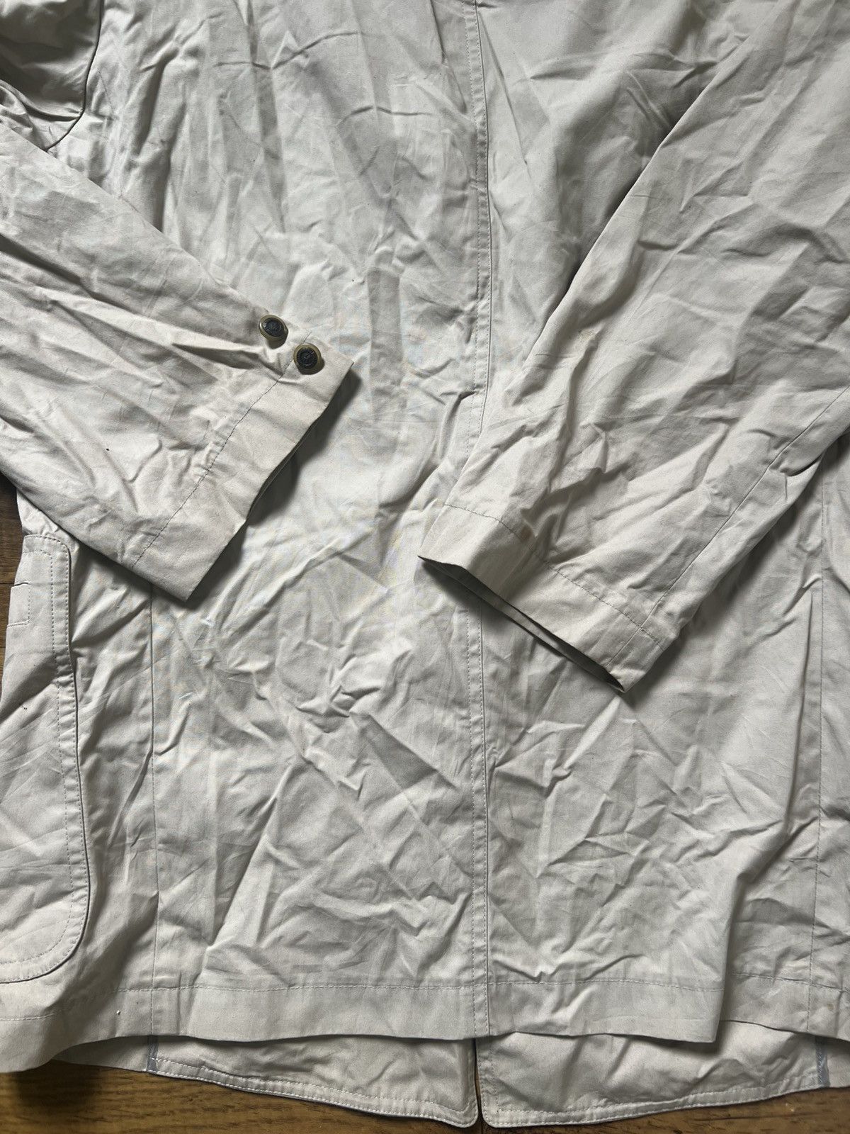Burberry Vintage Burberry's Cotton Twill Blazer Jacket Beigepit 22.5’ Size US M / EU 48-50 / 2 - 14 Thumbnail