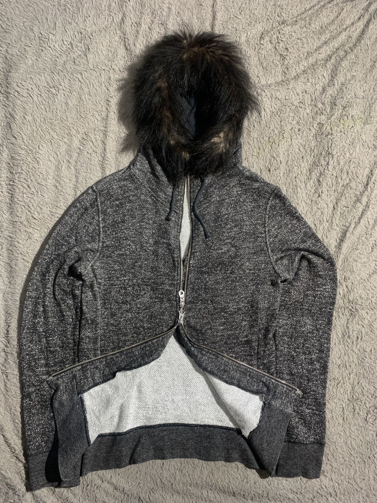 Hysteric Glamour × Japanese Brand × Le Grande Bleu (L.G.B.) GRAN HOODIE ZIPPER FUR LGB STLYE Size US M / EU 48-50 / 2 - 5 Thumbnail