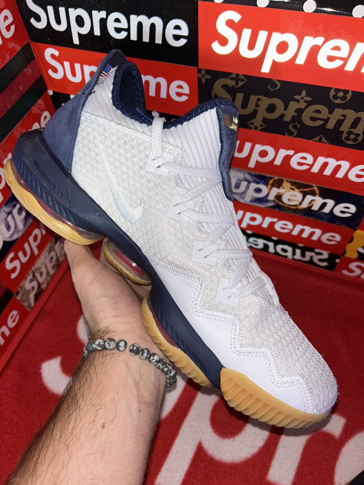 Nike Nike LeBron 16 Low 'Olympic USA' CI2668-101 size 12 Size US 12 / EU 45 - 7 Thumbnail