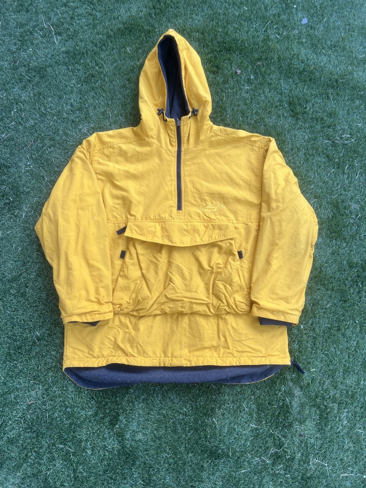 Vintage Vintage Reversible Structure Sport Yellow/Grey Anorak Size US L / EU 52-54 / 3 - 1 Thumbnail