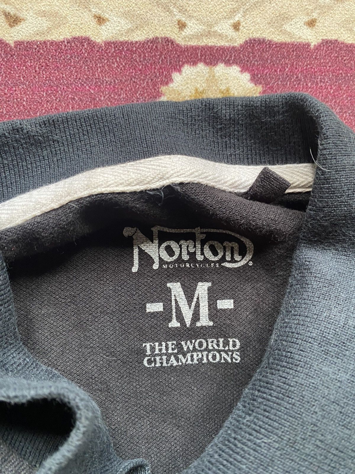 Beauty Beast Vintage Norton Spellout Polo tee Size US S / EU 44-46 / 1 - 6 Thumbnail