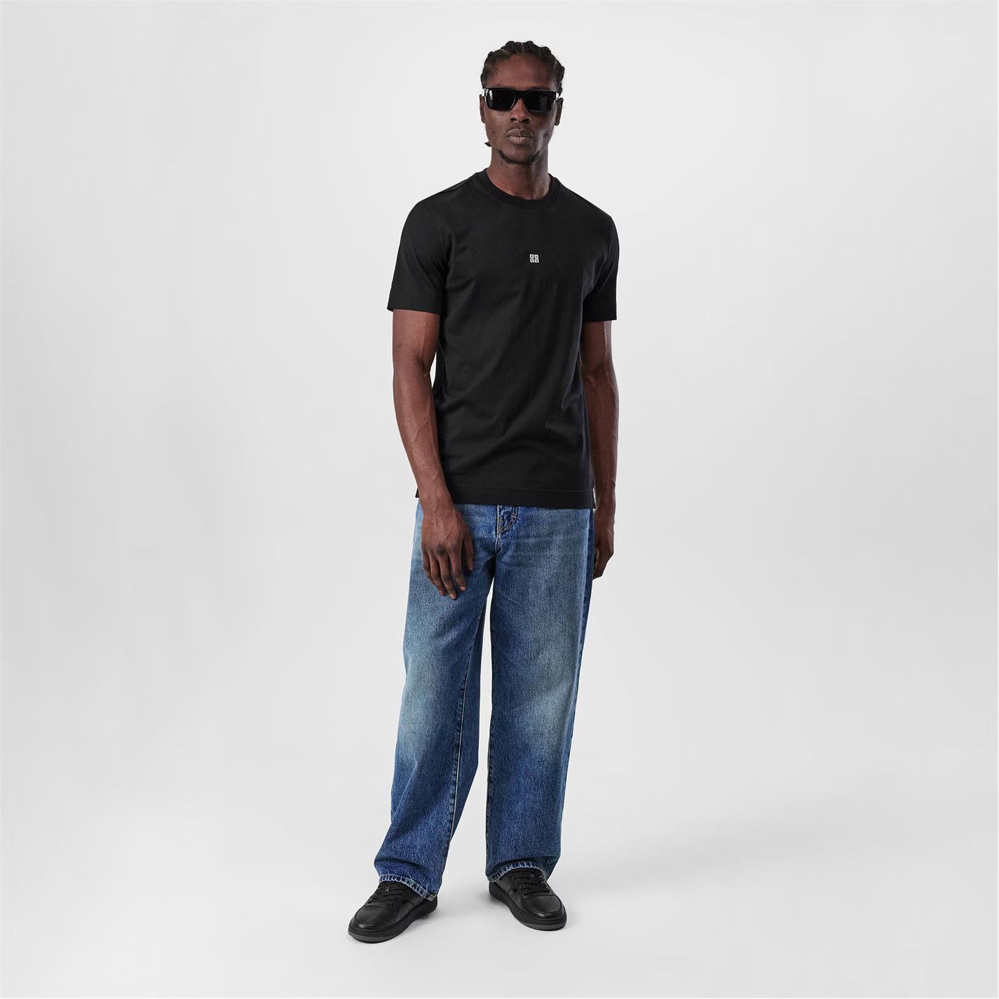 Givenchy o1g2r1mq0426 Embroidered 4G T-Shirt in Black Size US XL / EU 56 / 4 - 4 Thumbnail