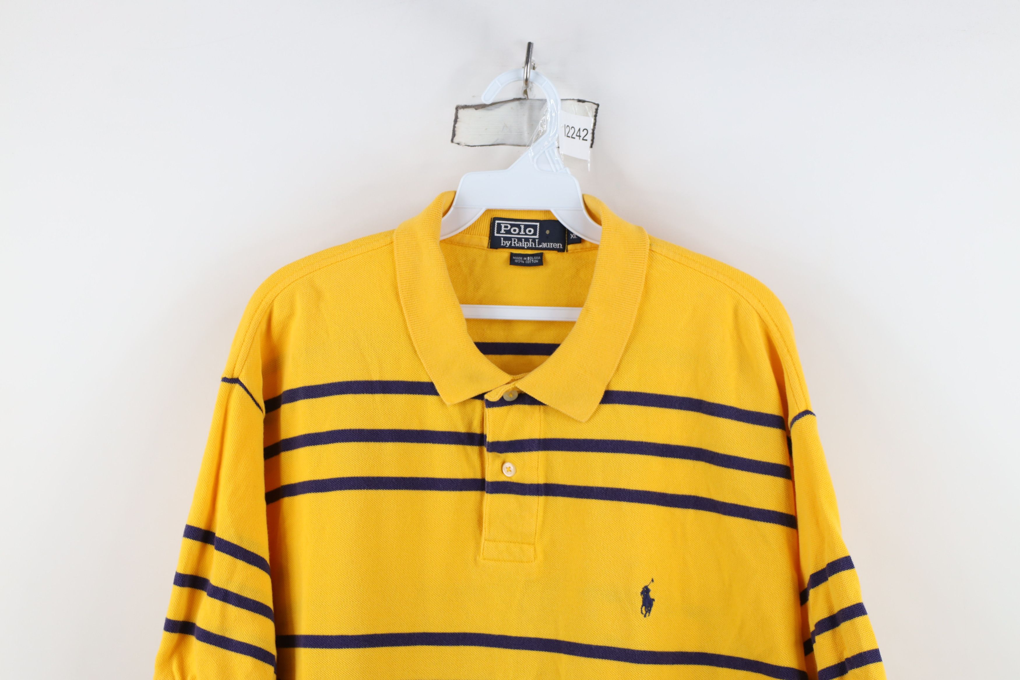 Ralph Lauren Vintage 90s Ralph Lauren Knit Collared Golf Polo Shirt Size US XL / EU 56 / 4 - 2 Thumbnail
