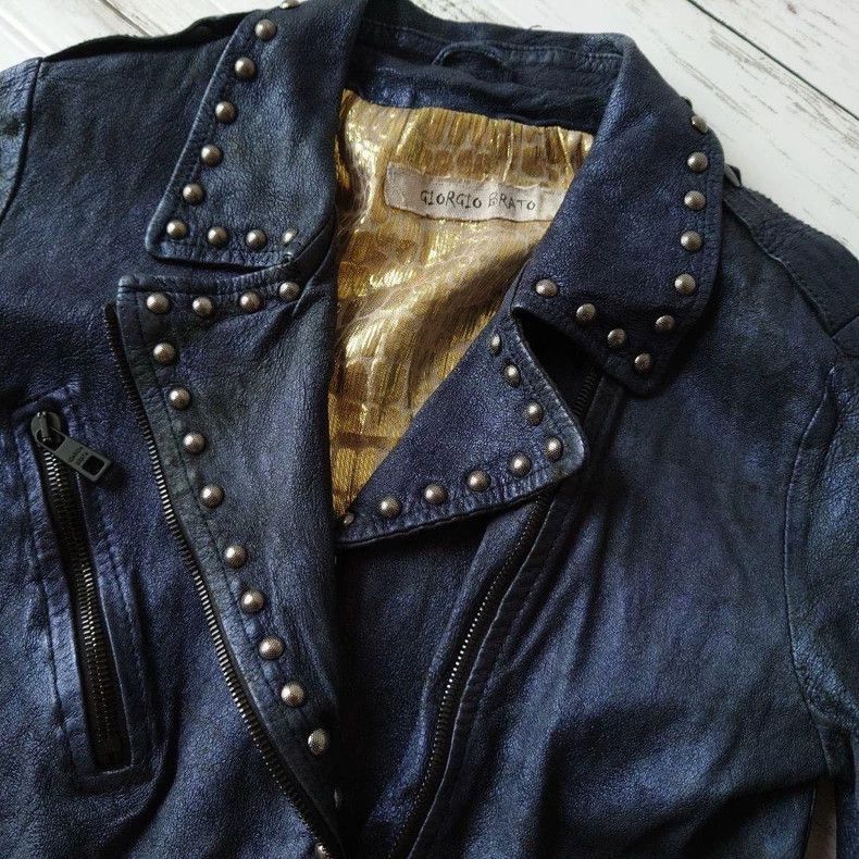 Rick Owens Vintage Studded Leather Jacket by Giorgio Brato-2506 Size M / US 6-8 / IT 42-44 - 2 Thumbnail