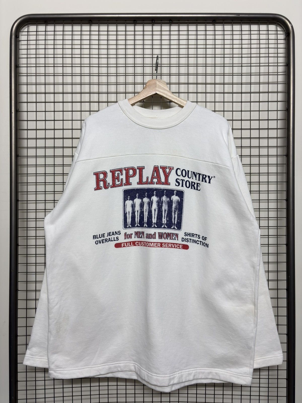 Replay × Vintage Replay Country Store Sweatshirt Size US XL / EU 56 / 4 - 2 Thumbnail