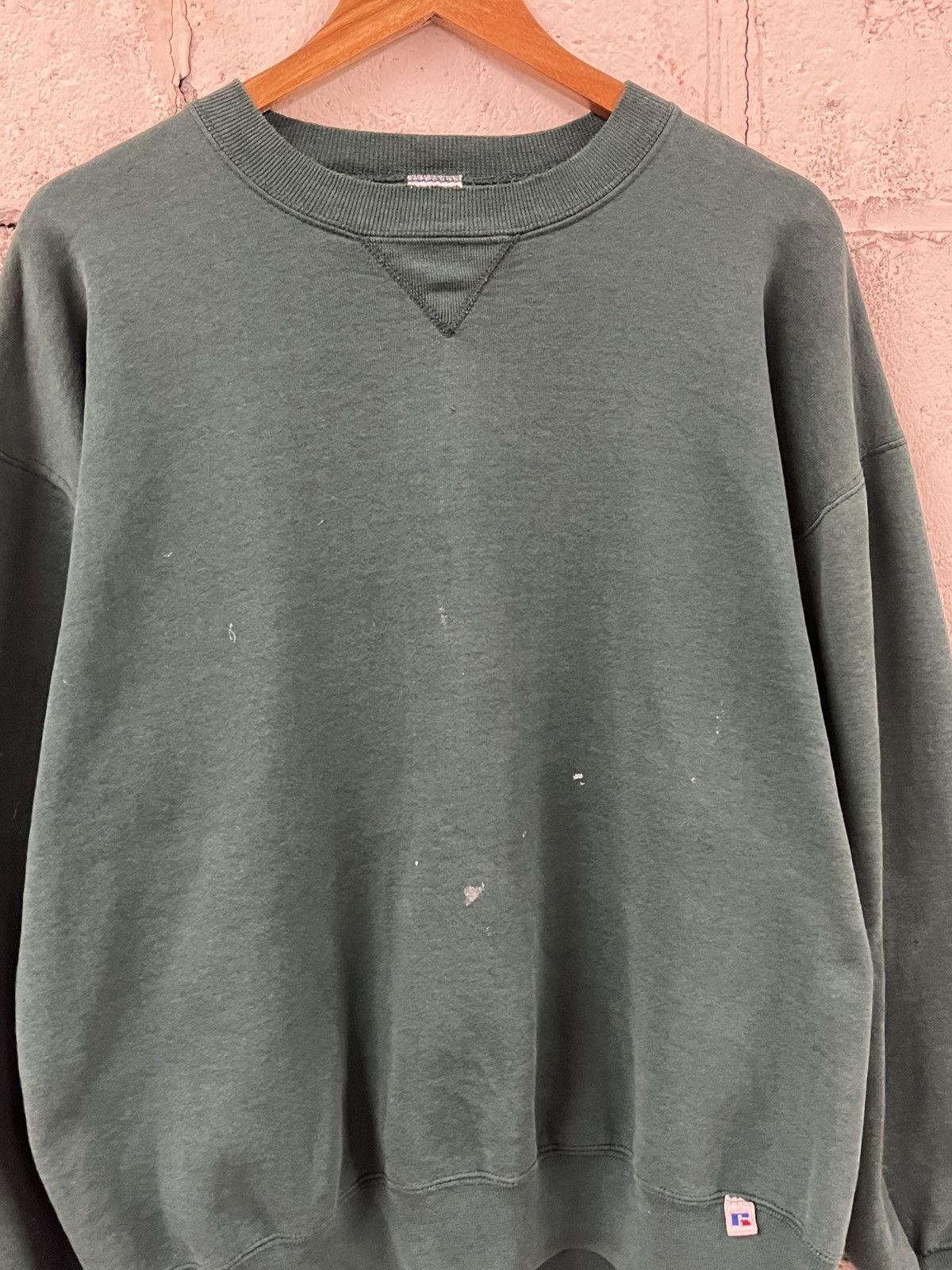 Russell Athletic Russell athletic made in USA boxy fit blank faded earth tone Size US XL / EU 56 / 4 - 5 Thumbnail